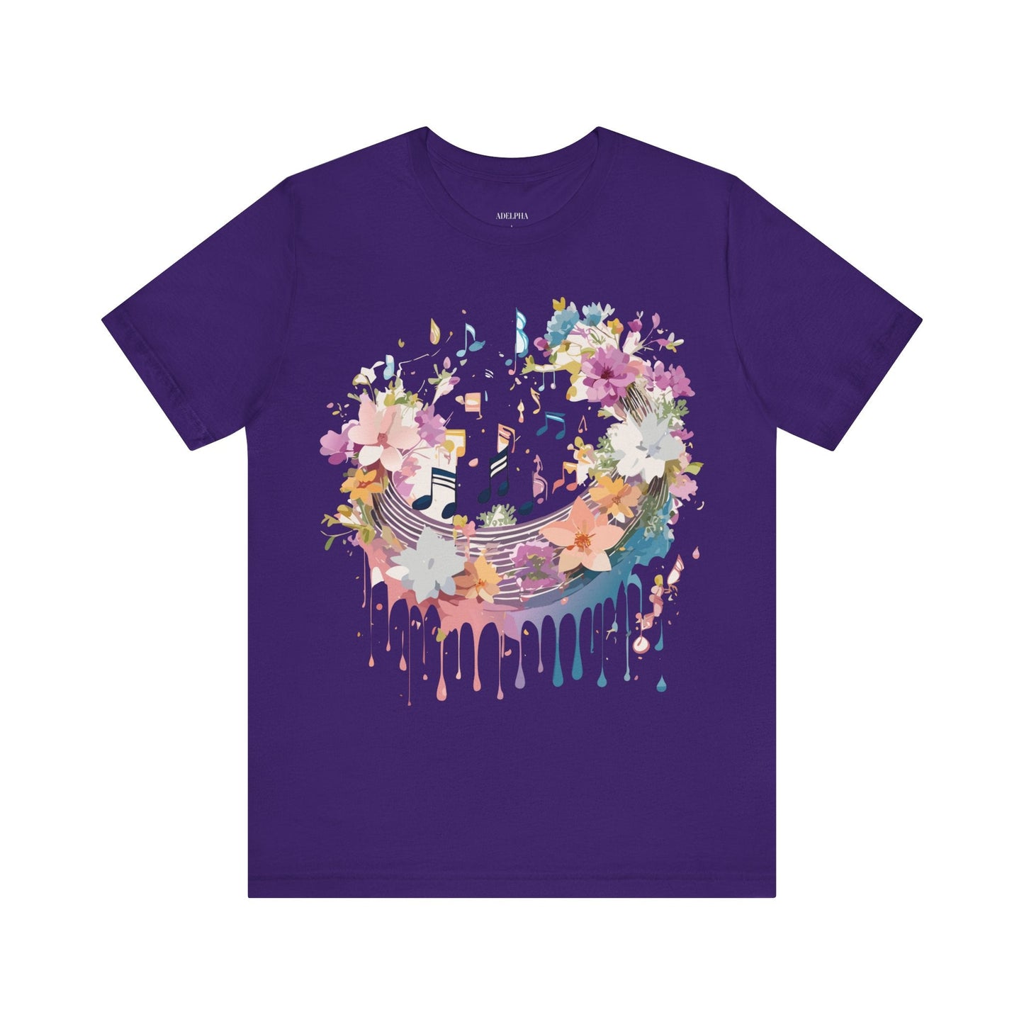 Adelpha Music T Shirt Unisex Graphic Tee With Vintage Inspired Artwork Short Sleeve