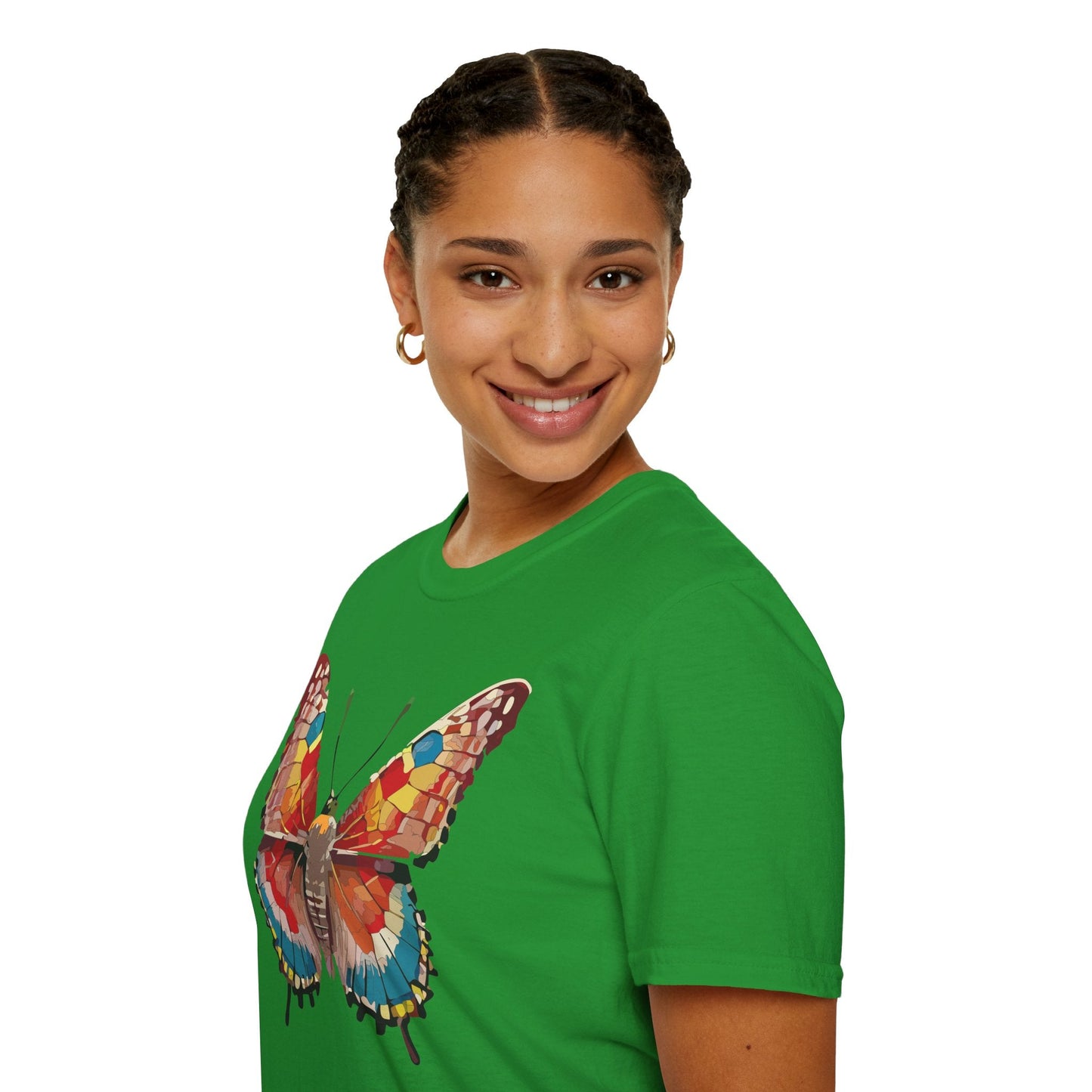 Butterfly Shirt Unisex Monarch Tee Softstyle 100 Percent Ring Spun Cotton Quality Gildan 64000