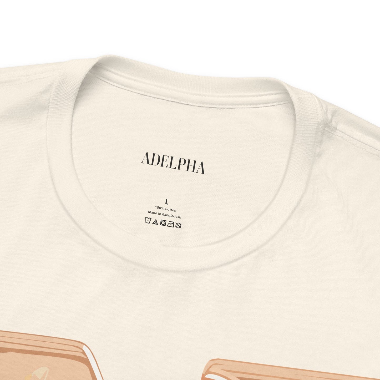 Letter N Shirt Graphic Tee Unisex Jersey Short Sleeve Vintage Style Adelpha Art Design