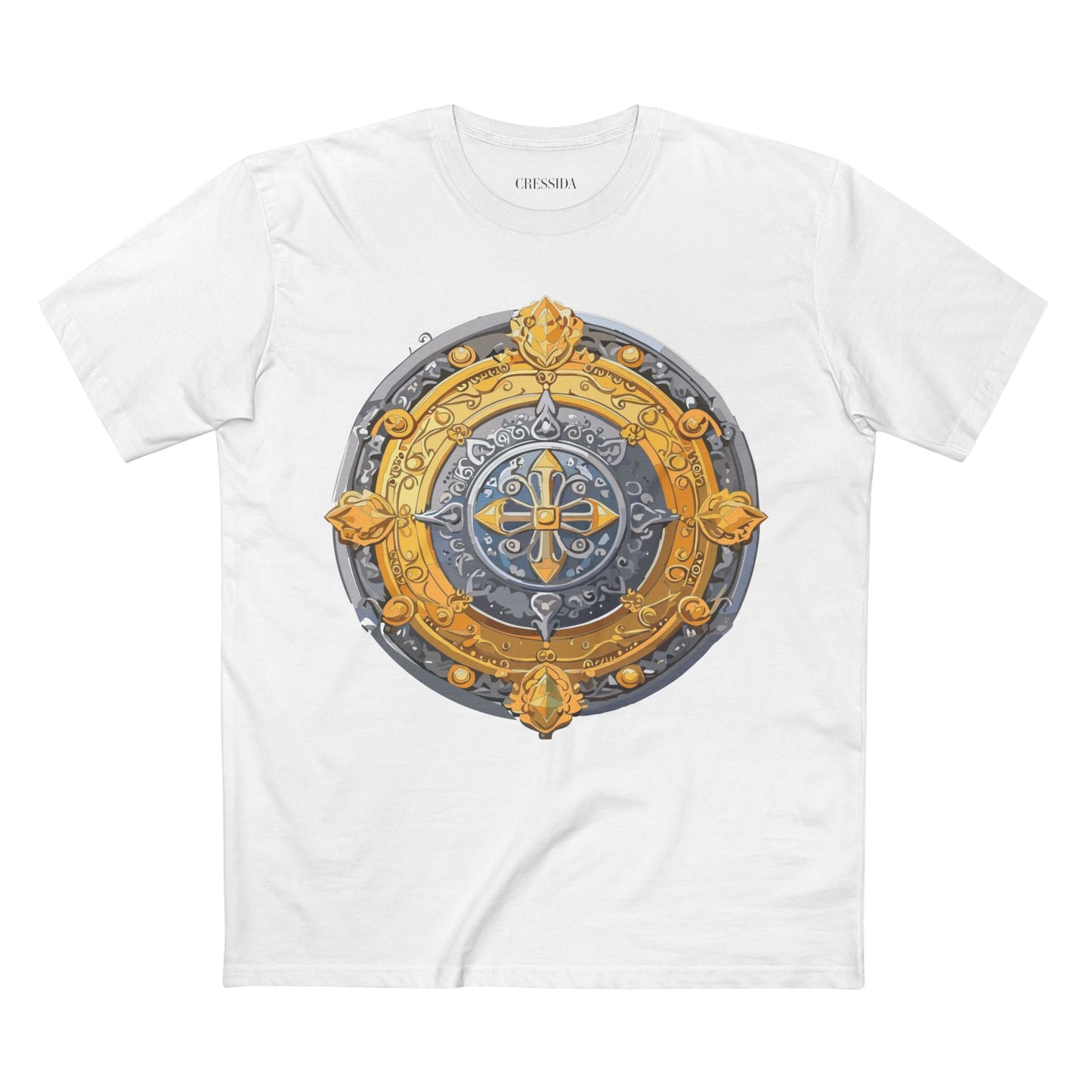 Antique Gold Coin Graphic Design T-Shirt Unisex 100 Cotton With Golden Print Artwork Tee 8