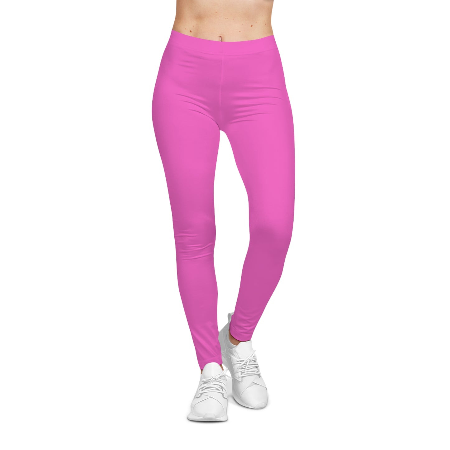 Bubblegum Fizz Color Women's Poly-Span Casual Leggings XS-2XL