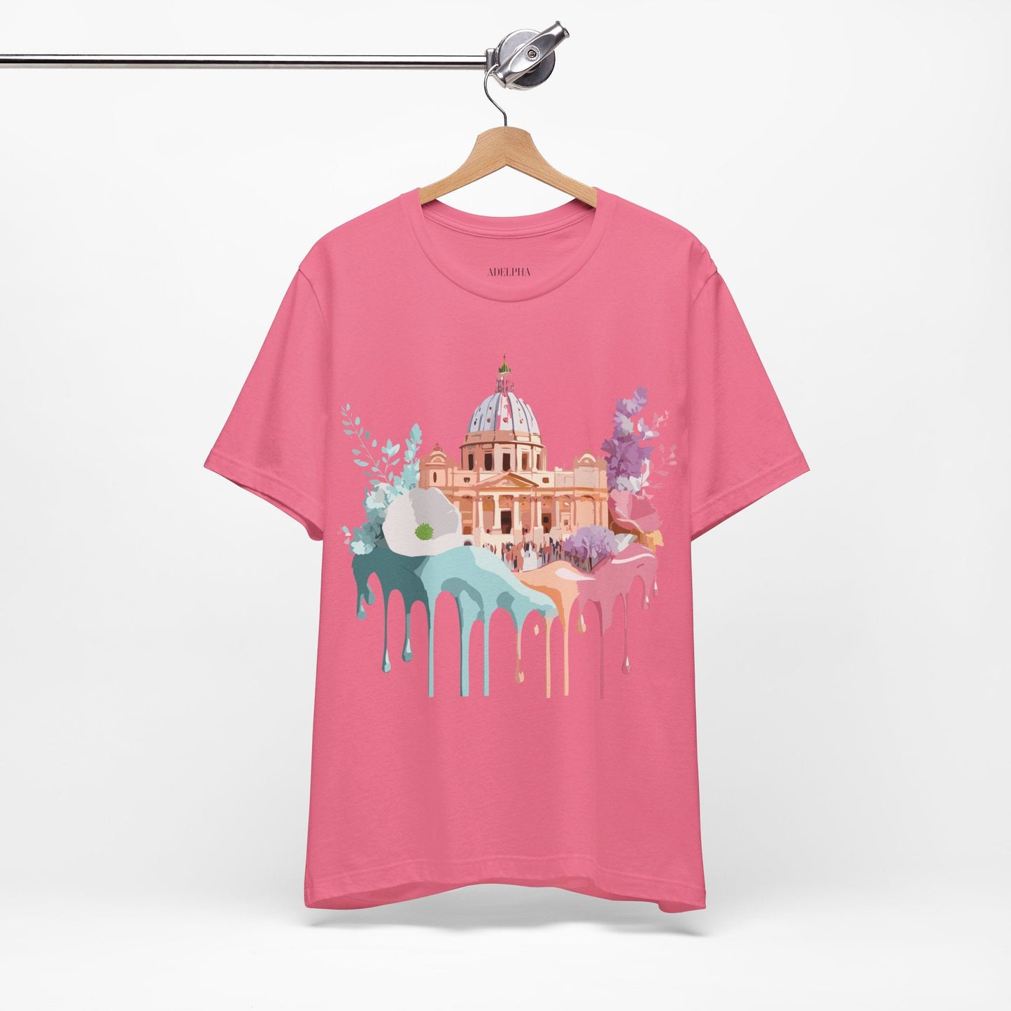 Adelpha Vintage Rome Tourist Shirt Graphic Tee Unisex Short Sleeve Art Design Artwork