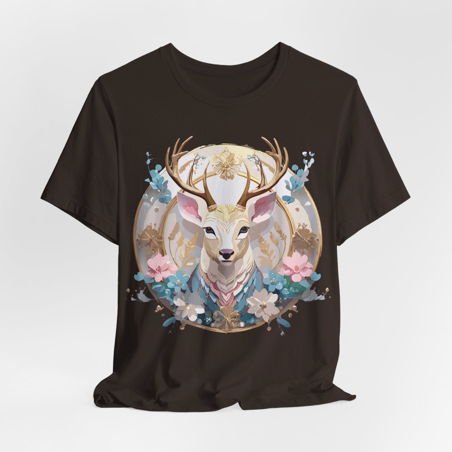 Medallion Graphic Unisex 100 Cotton Vintage Animal Medal Artwork Tee 69