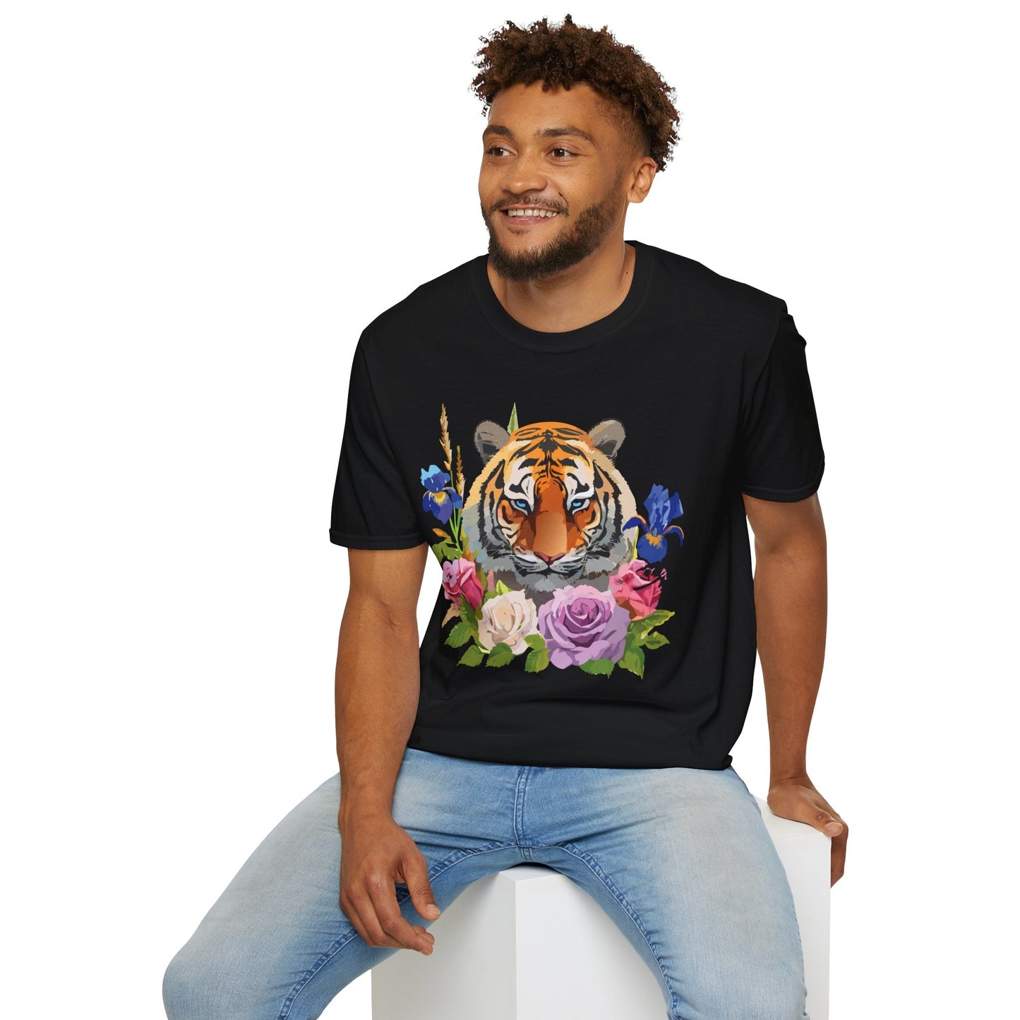 Unisex Tiger Shirt Softstyle Graphic Tee 100 Percent Cotton Apparel