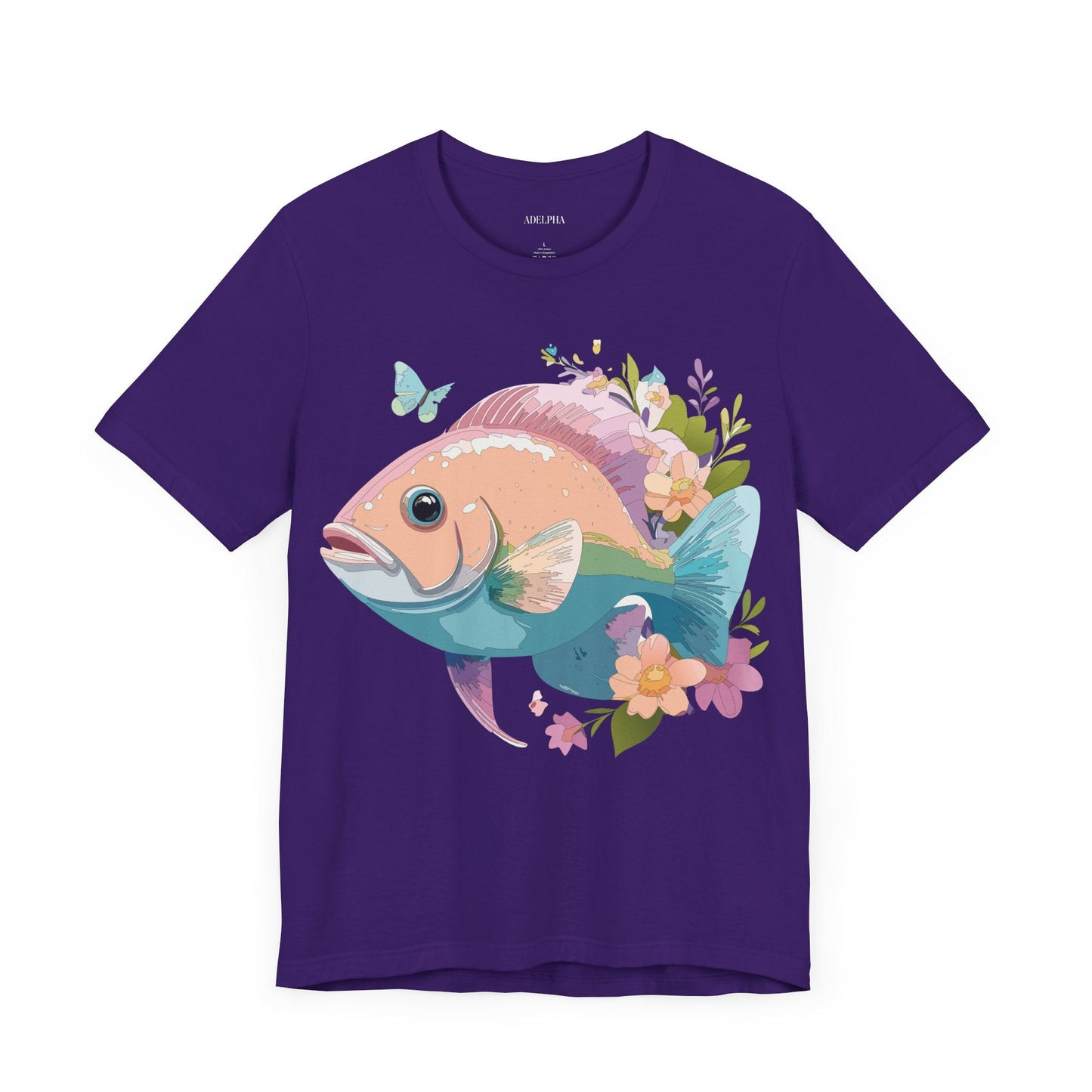 Fish Graphic Unisex 100 Cotton Vintage Artwork Tee 1
