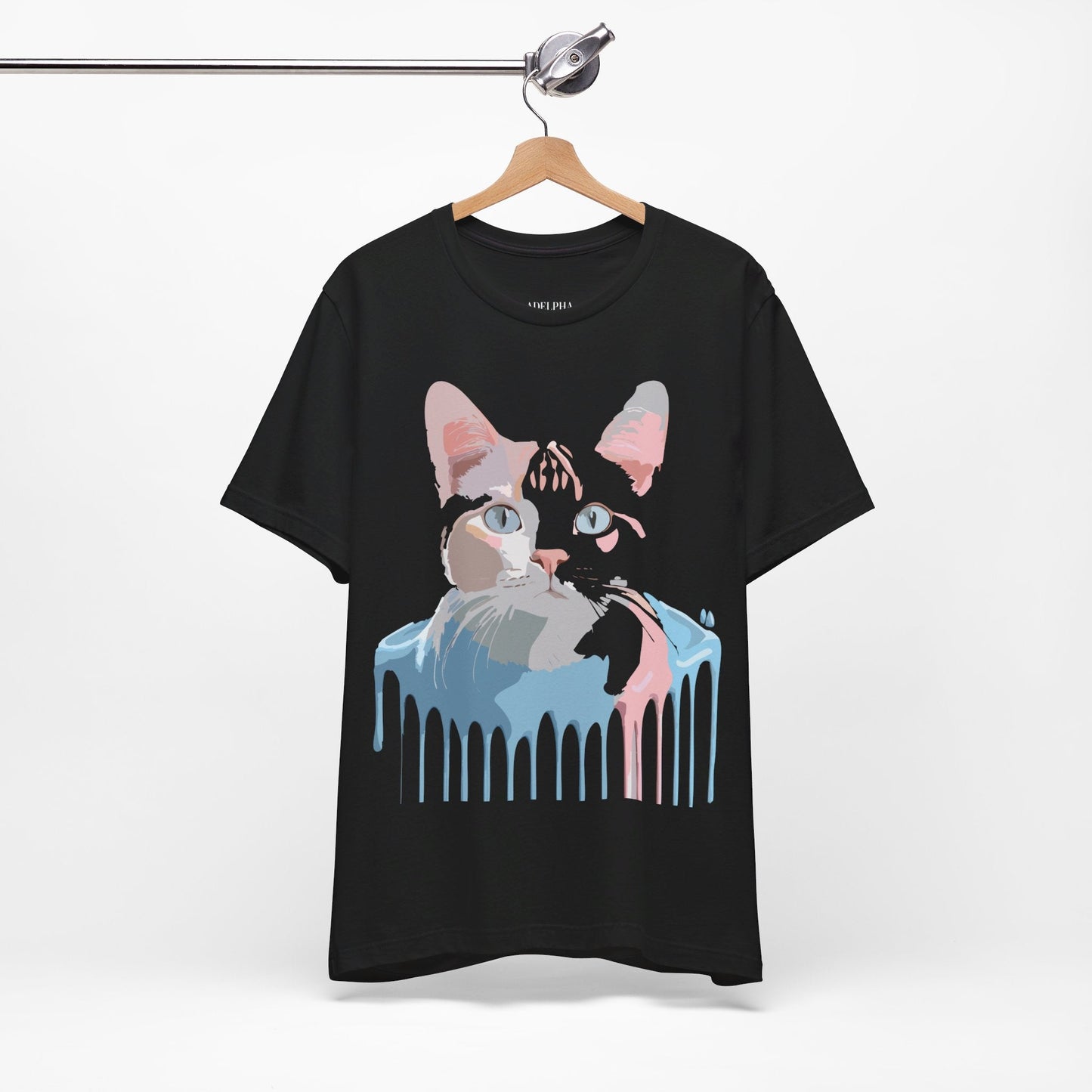 Cat Graphic T Shirt Unisex Short Sleeve Tee Vintage Inspired Artwork Adelpha