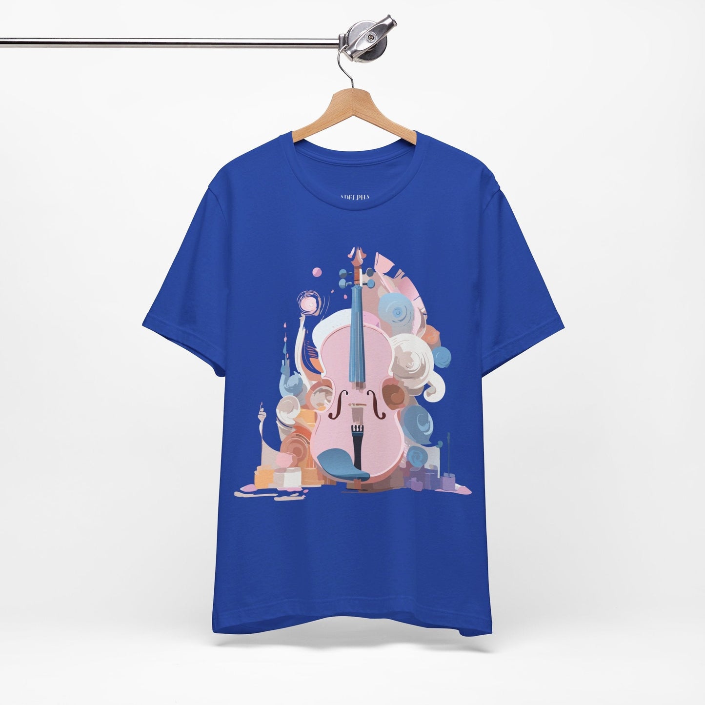 Music T Shirt Unisex Graphic Tee Vintage Inspired Artwork By Adelpha Short Sleeve