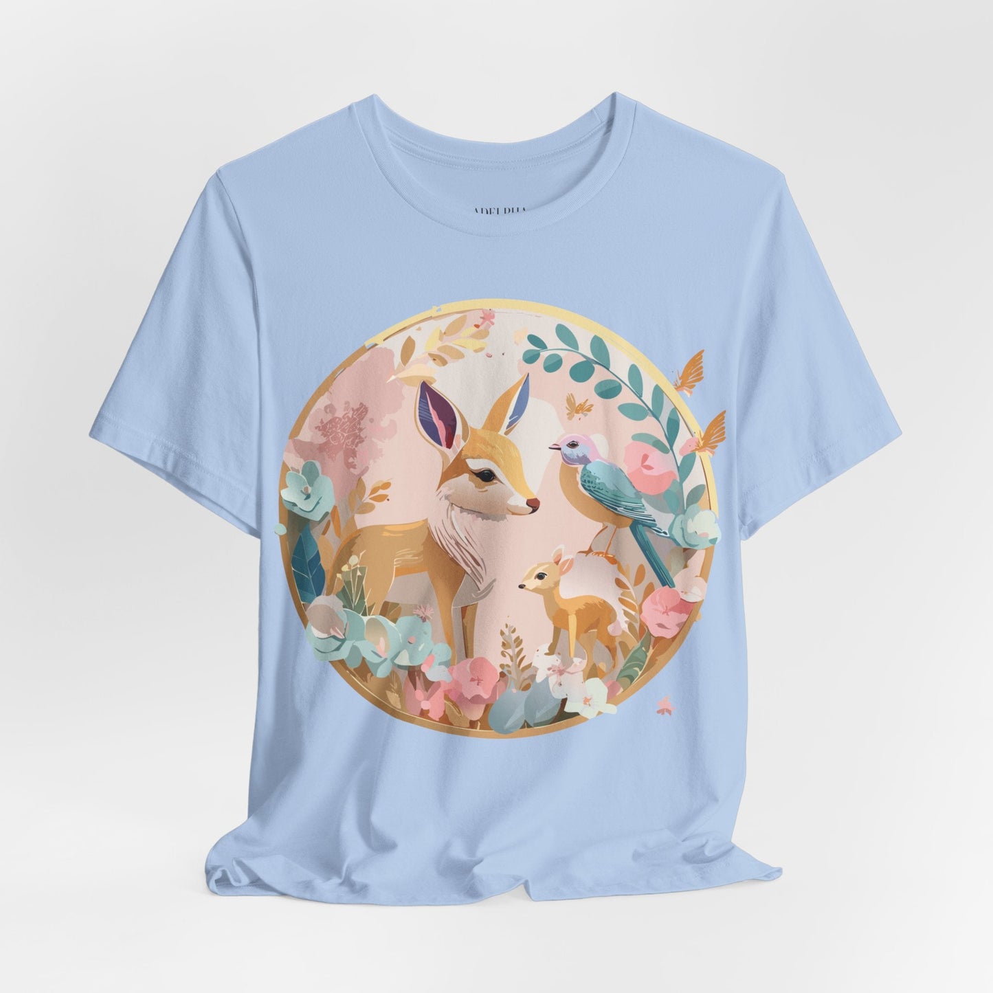 Adelpha Medallion Graphic T Shirt Unisex Short Sleeve Vintage Inspired Art Design Tee