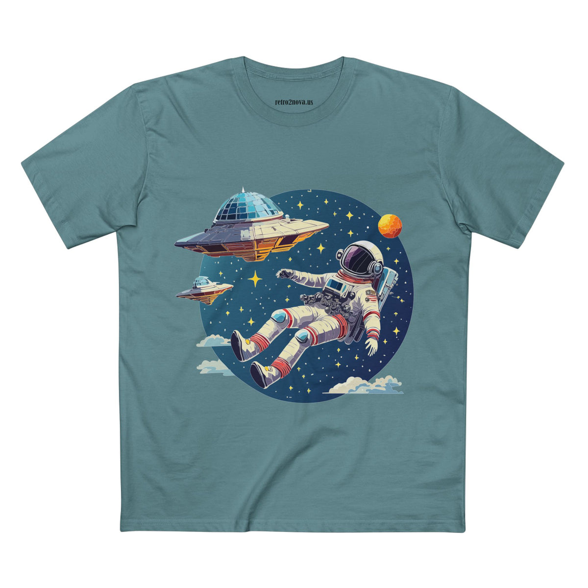 Cosmos Astronaut Graphic Tee Staple Unisex 100 Cotton Tee Shirt - CS-26