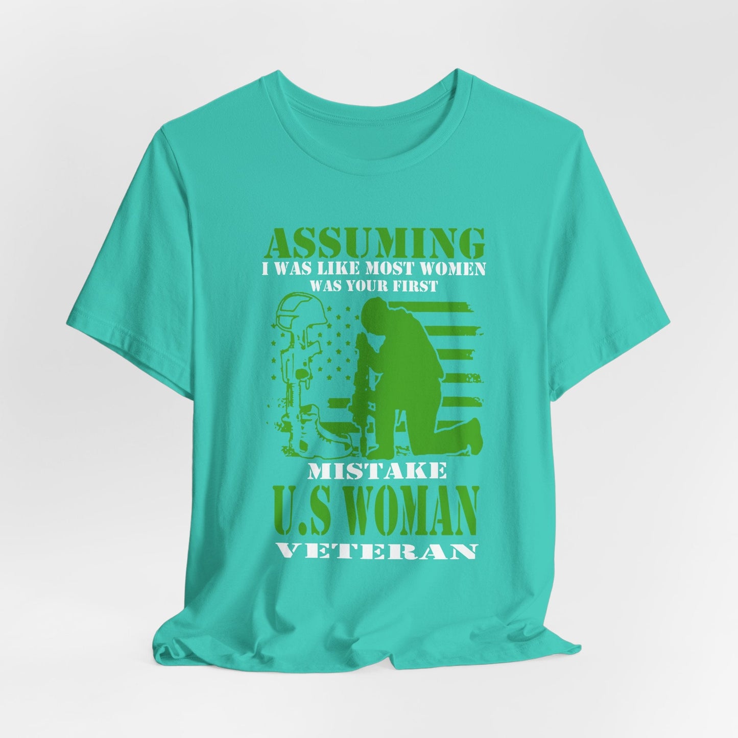 Army Veteran Patriotic Graphic Design Unisex Cotton T-Shirt v45