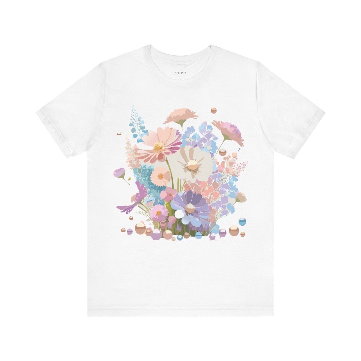 Floral Graphic Tee Shirt - Bella+Canvas Unisex 100 Cotton 23