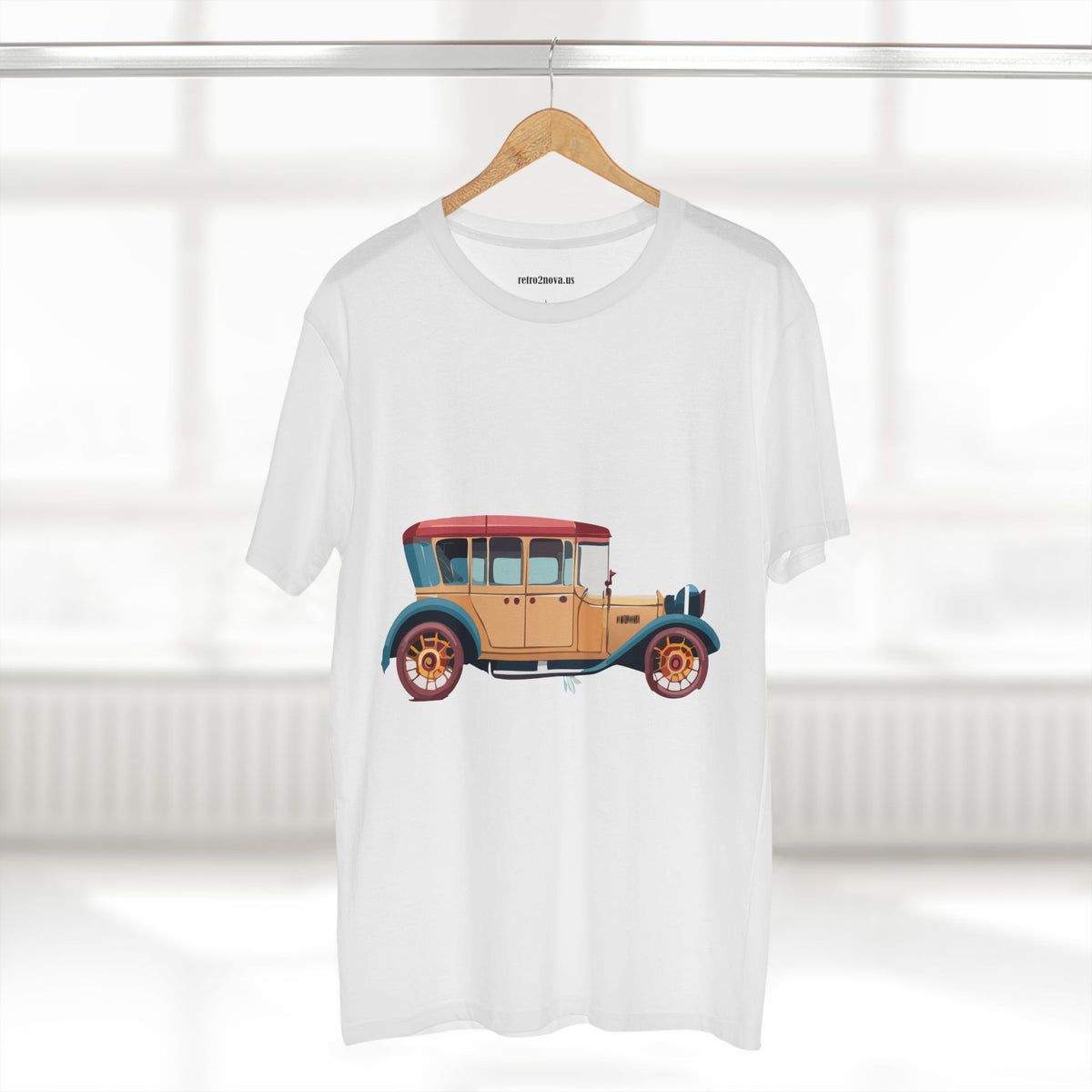 Retro Car Vintage Graphic Tee Staple Unisex 100 Cotton Tee Shirt - RC-5