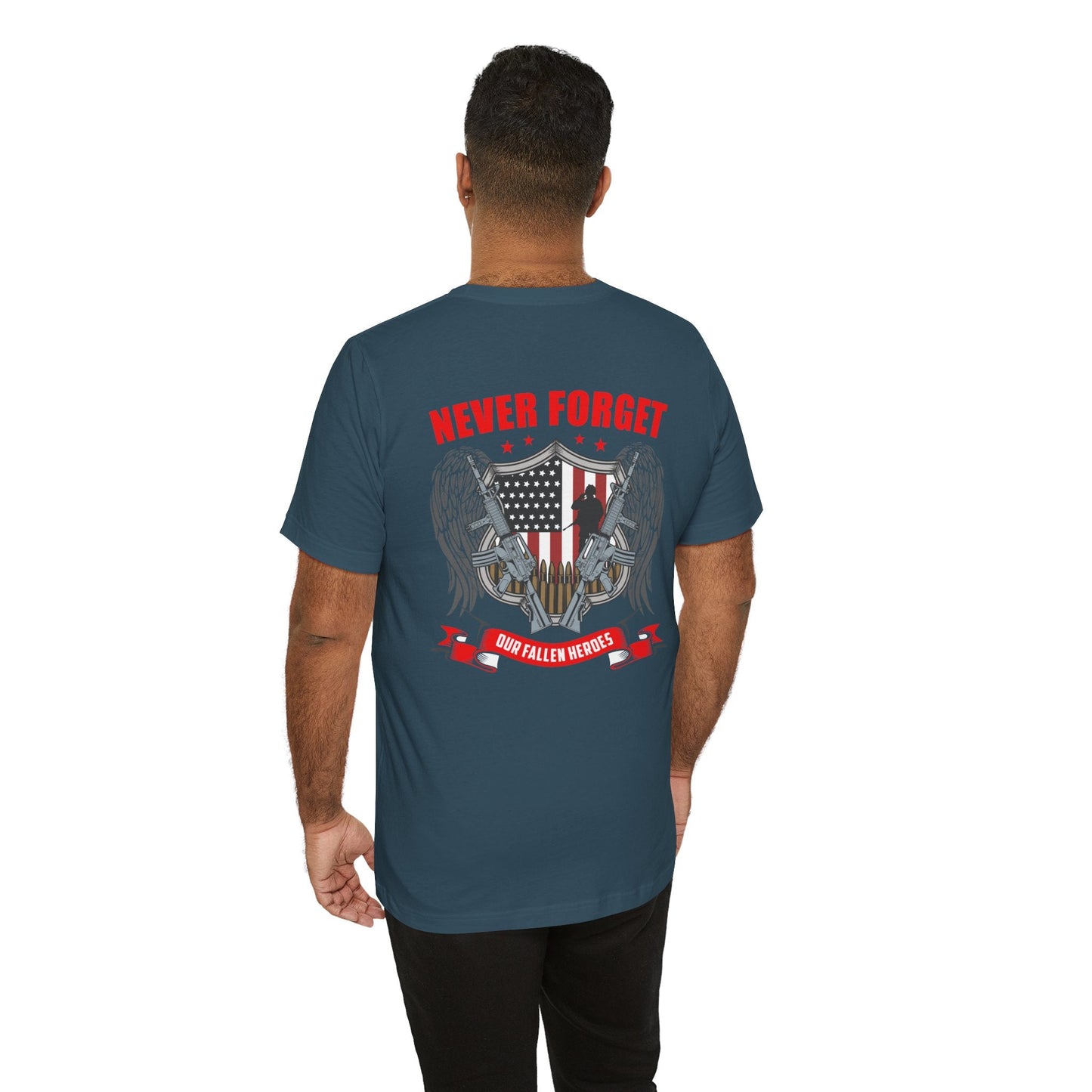 Army Veteran Patriotic Graphic Design Unisex Cotton T-Shirt v39