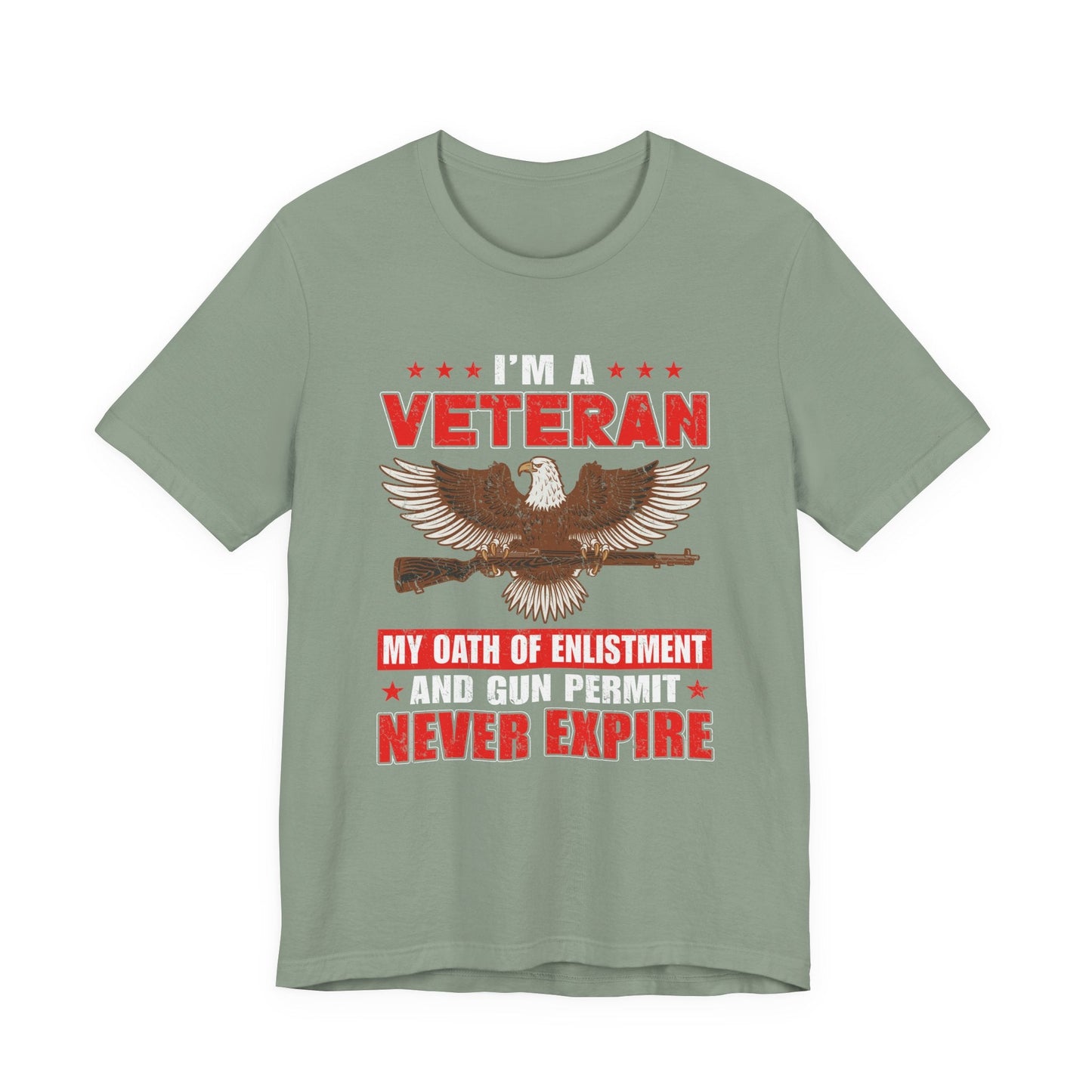 Army Veteran Patriotic Graphic Design Unisex Cotton T-Shirt v35