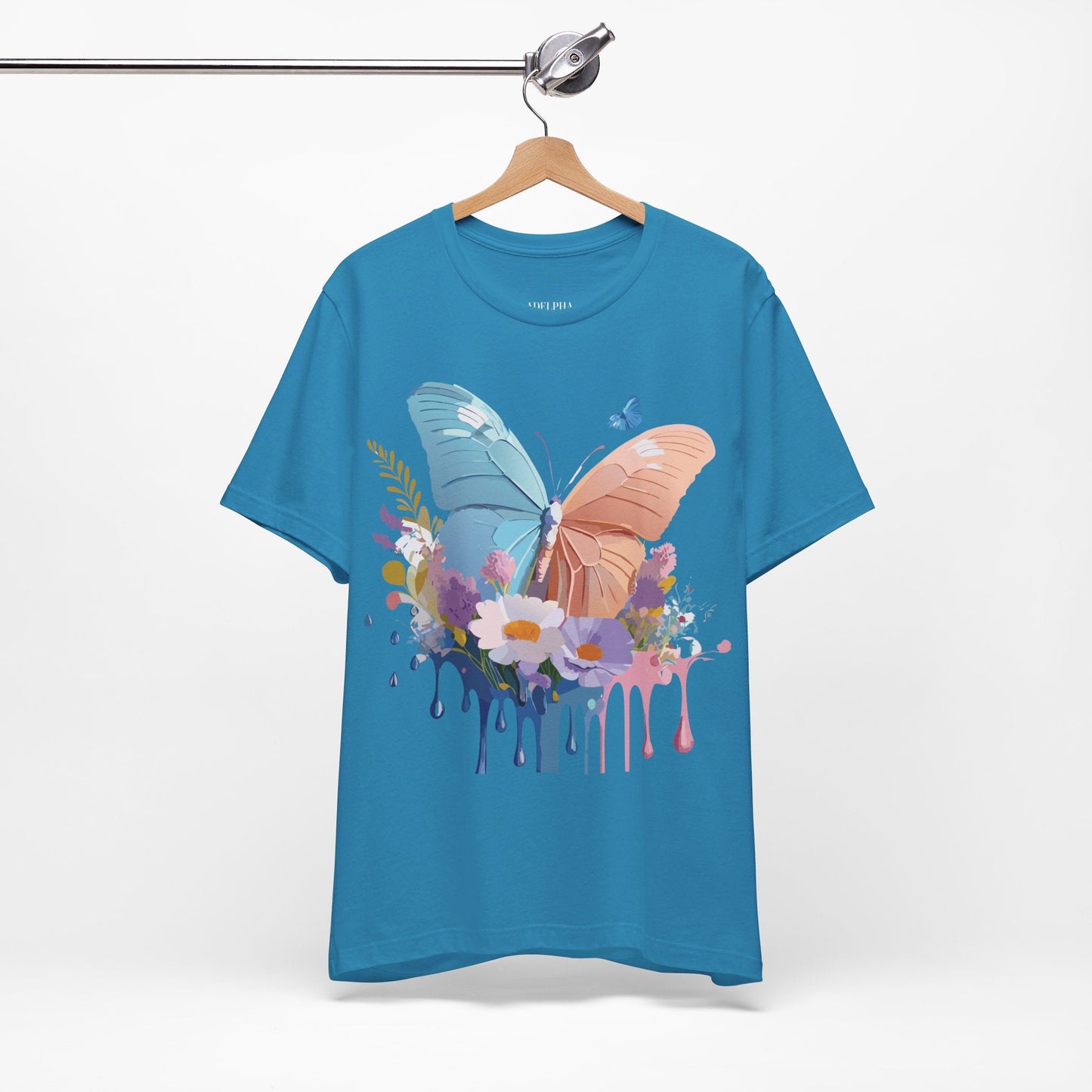 Butterfly Graphic Tee Adelpha Unisex Short Sleeve Art Design