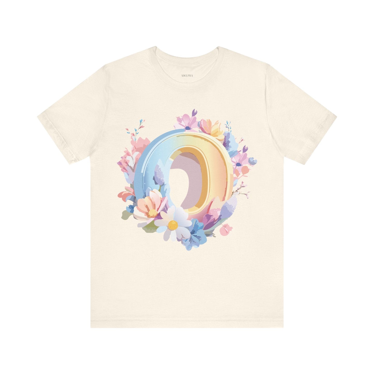 Adelpha Letter O Shirt Unisex Graphic Tee Vintage Inspired Art Design Jersey Short Sleeve