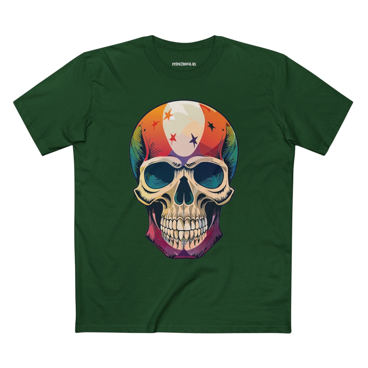 Skull And Skeleton Shirt Unisex Premium Cotton Staple Tee With Art Design Retro2Nova SS7