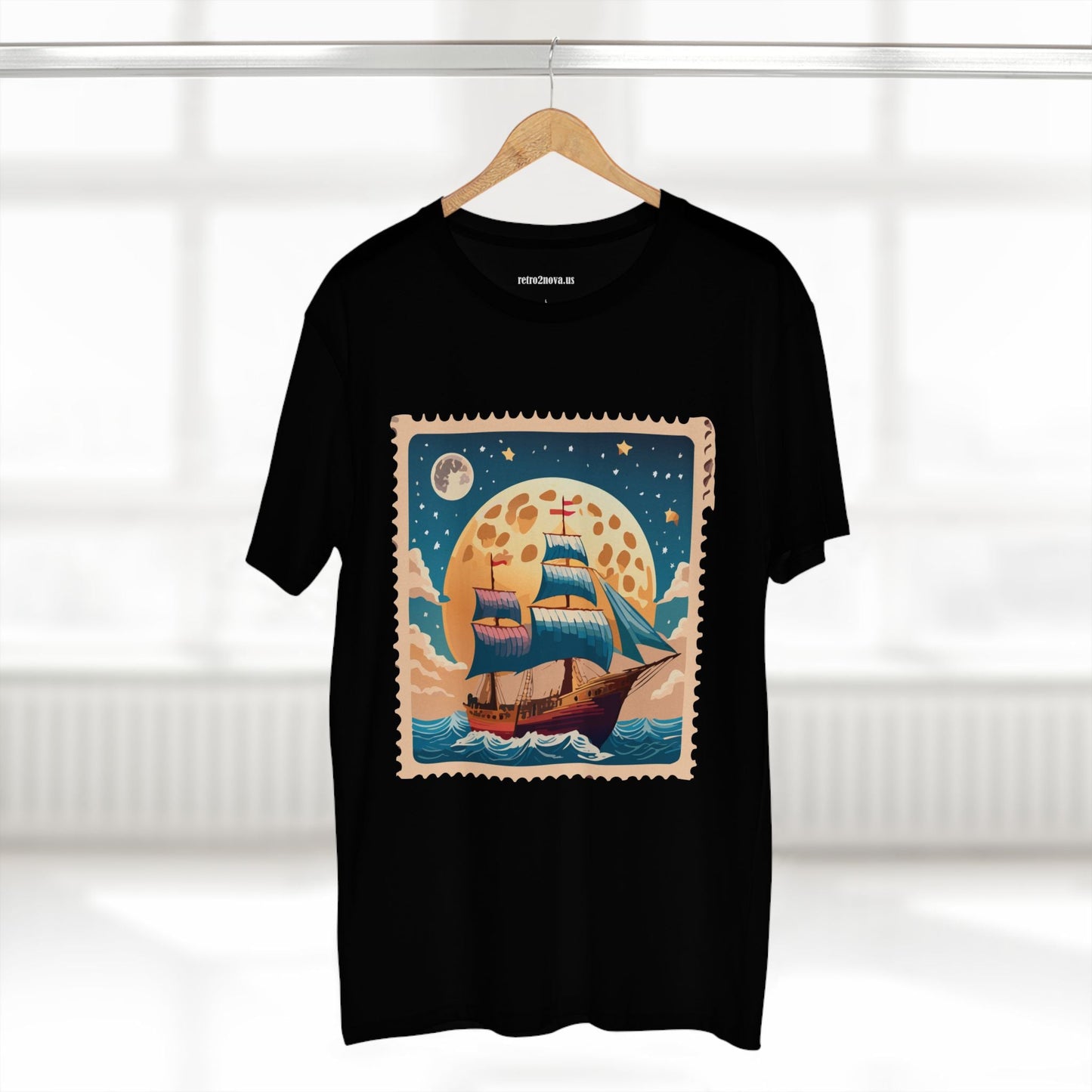 Stamp Shirt Postage Stamp Tee Unisex Premium Cotton with Original Art Design Retro2Nova