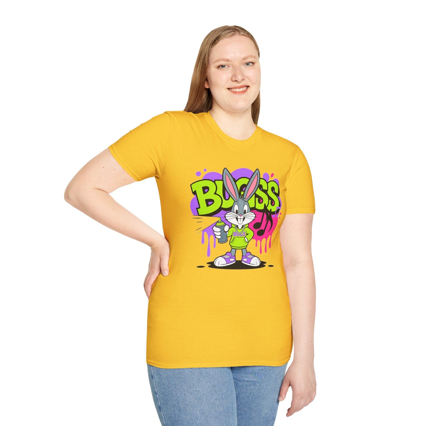 Cartoon T Shirt With Animation Unisex Funny Animals Tee Softstyle Gildan 64000 Apparel