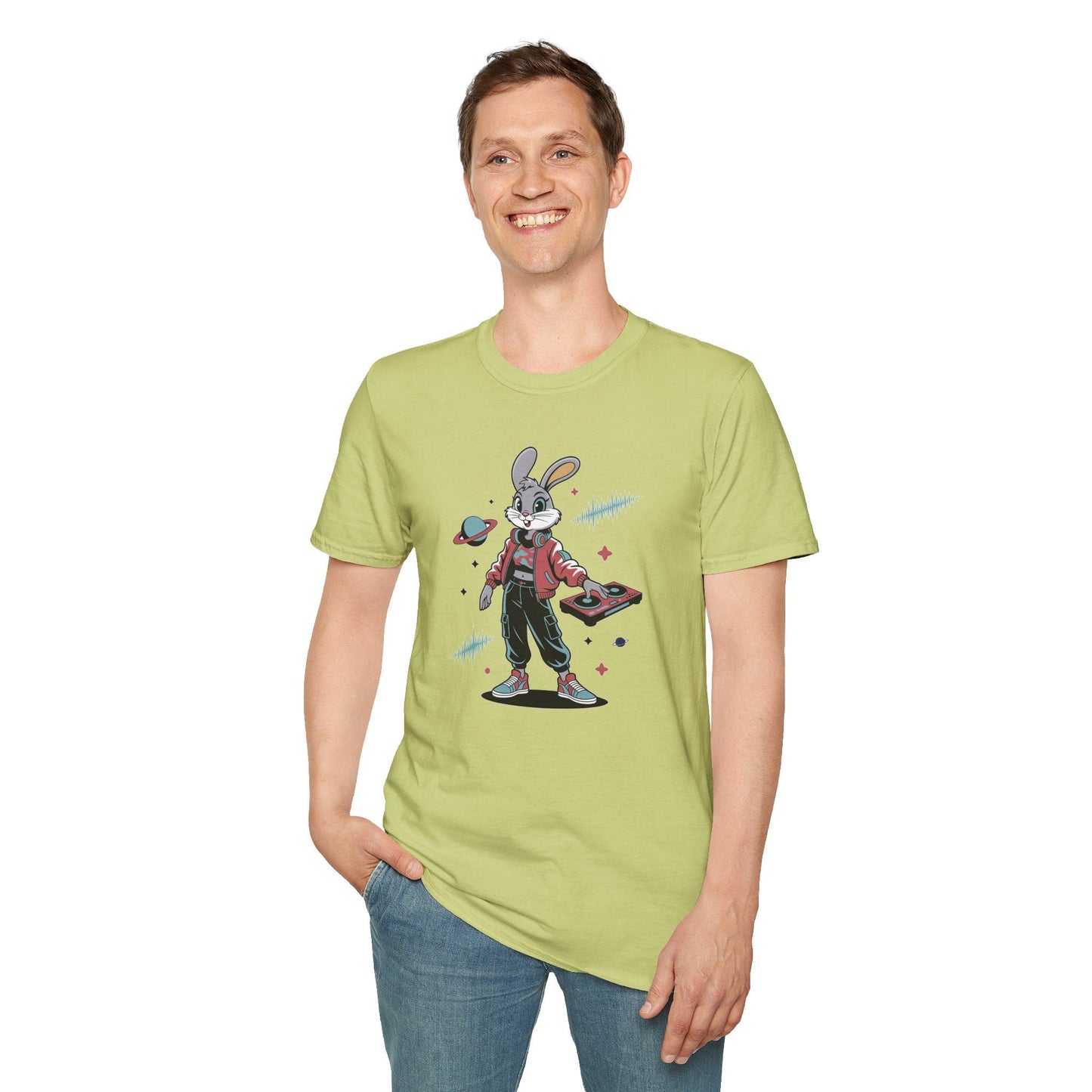 Cartoon T Shirt With Animation And Funny Animals Tee Unisex Softstyle 100 Percent Ring Spun Cotton
