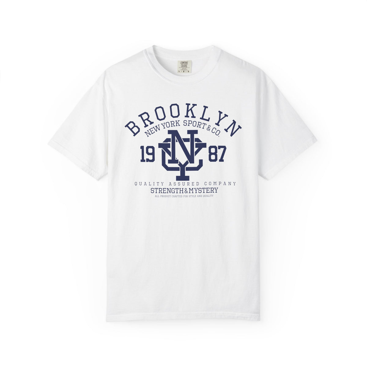 Brooklyn 1987 Athletic Logo Unisex Comfort Colors Garment-Dyed Heavyweight 100 Cotton Art Design T-Shirt w10
