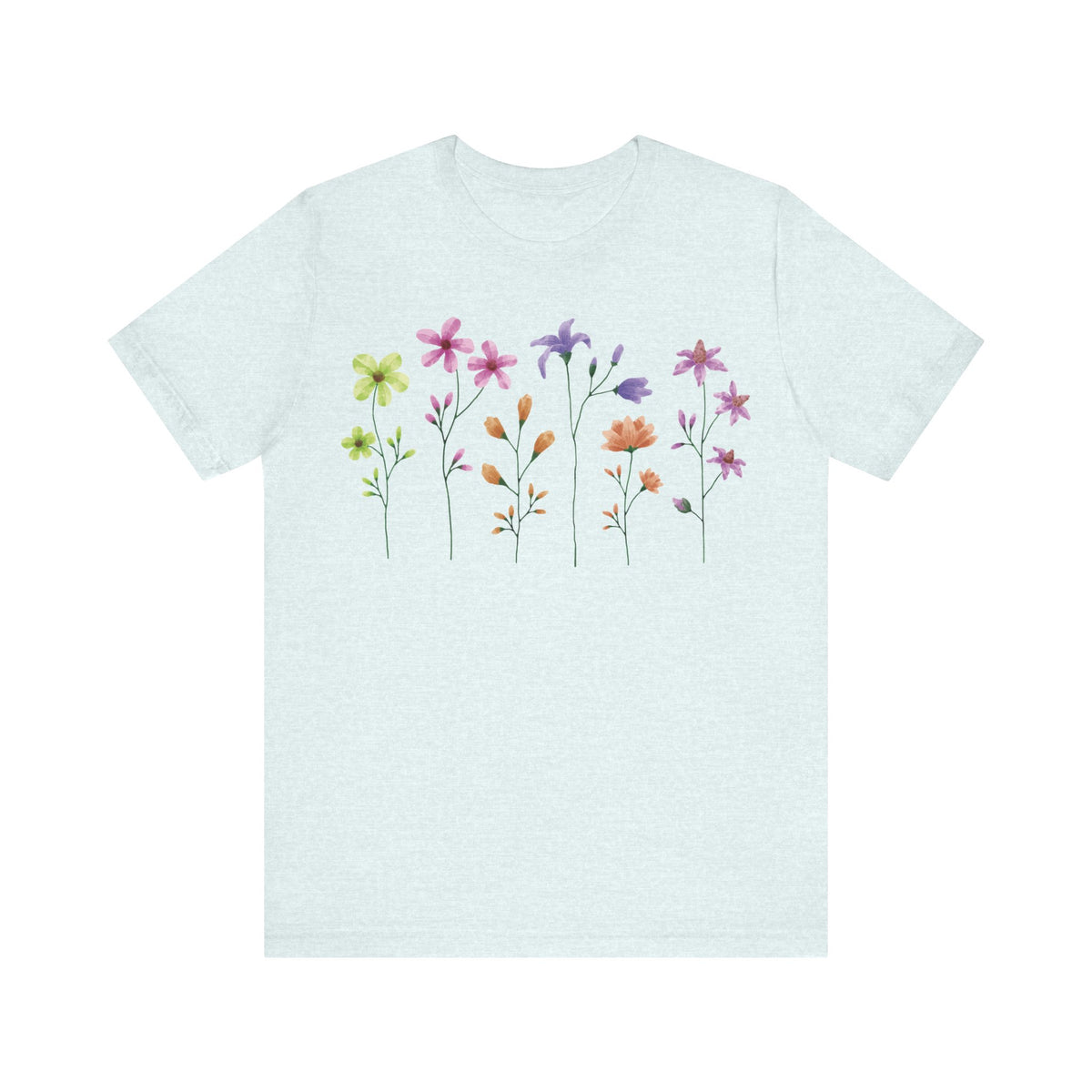 Floral Graphic Tee Shirt - Bella+Canvas Unisex 100 Cotton 54