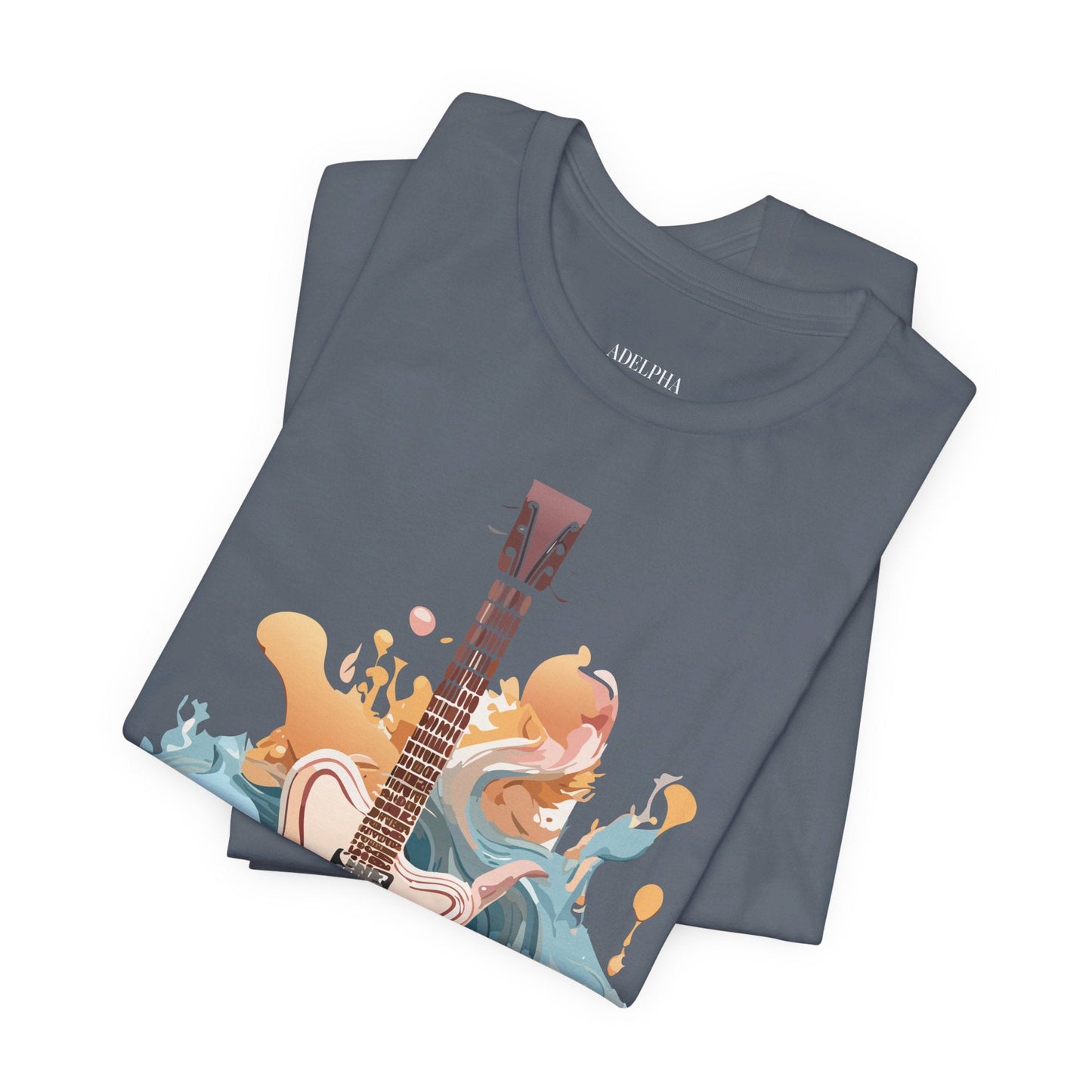 Adelpha Vintage Inspired Graphic Tee Unisex Jersey Short Sleeve Music Design Collectible