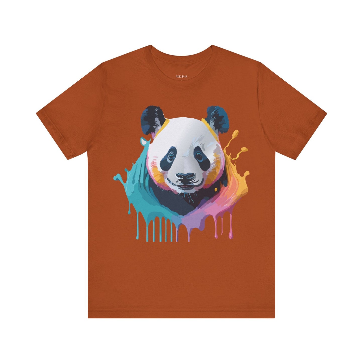 Panda Graphic T Shirt Unisex Jersey Short Sleeve Vintage Inspired Art Tee by Adelpha