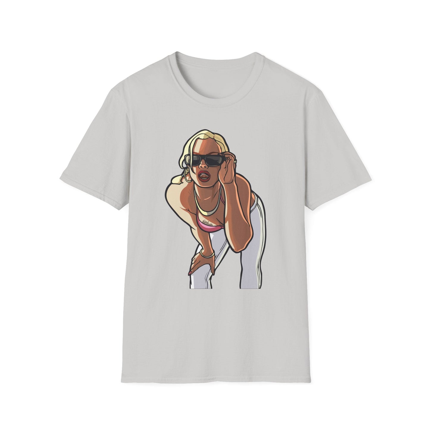 Cartoon Animation T Shirt Funny Tee Unisex Gildan Softstyle 64000 100 Percent Ring Spun Cotton