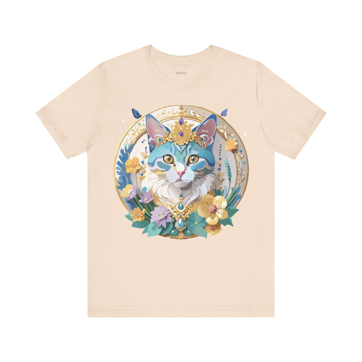 Medallion Graphic Unisex Cotton Bella+Canvas Tee with Art Design d44