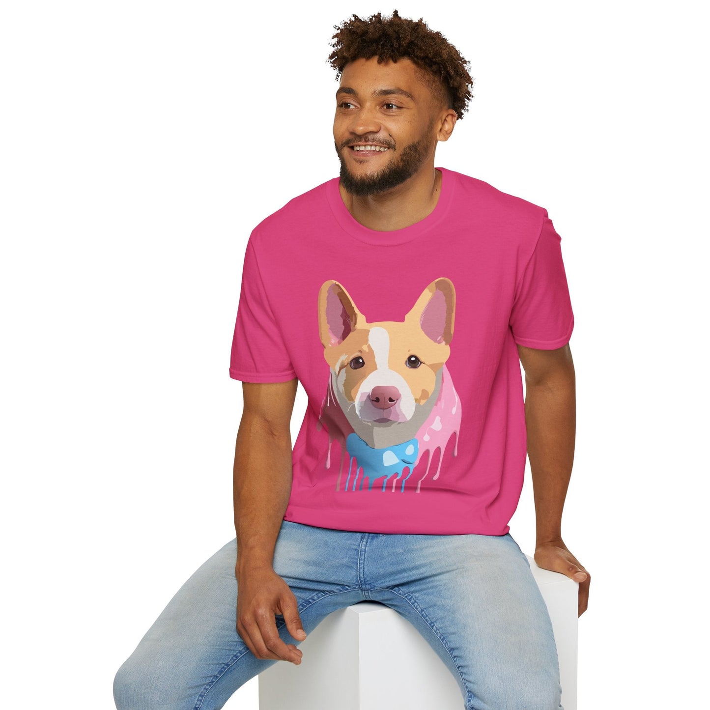 Dog Shirt Unisex Animal Print Tee Cotton T Shirt For Pet Lovers
