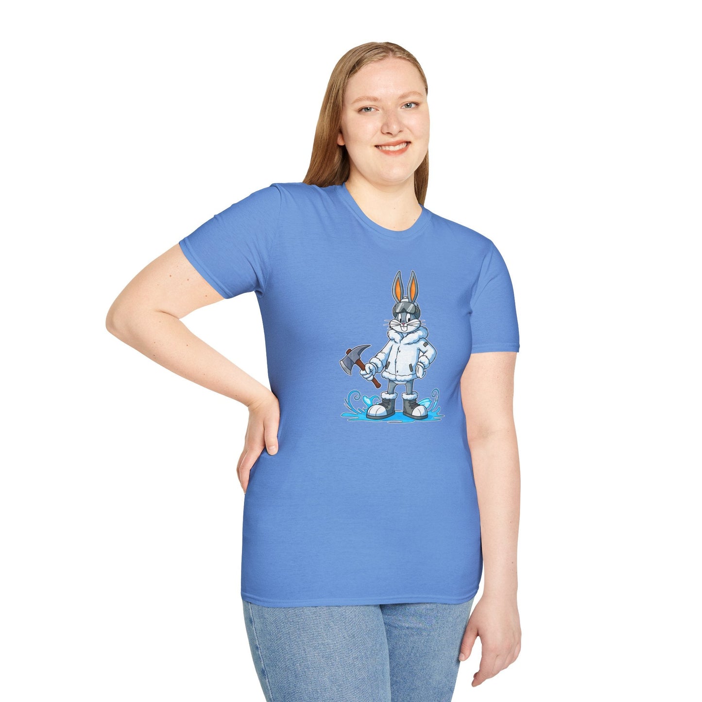 Bugs Bunny T Shirt Unisex Cartoon Animation Graphic Tee Softstyle Short Sleeve By Gildan 64000