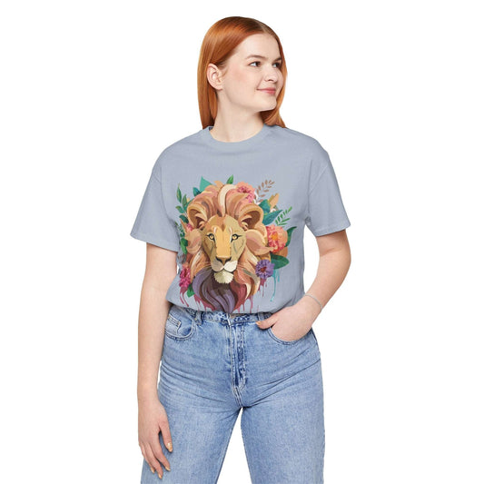 Lion Graphic Unisex 100 Cotton Vintage Animal Artwork Tee 7