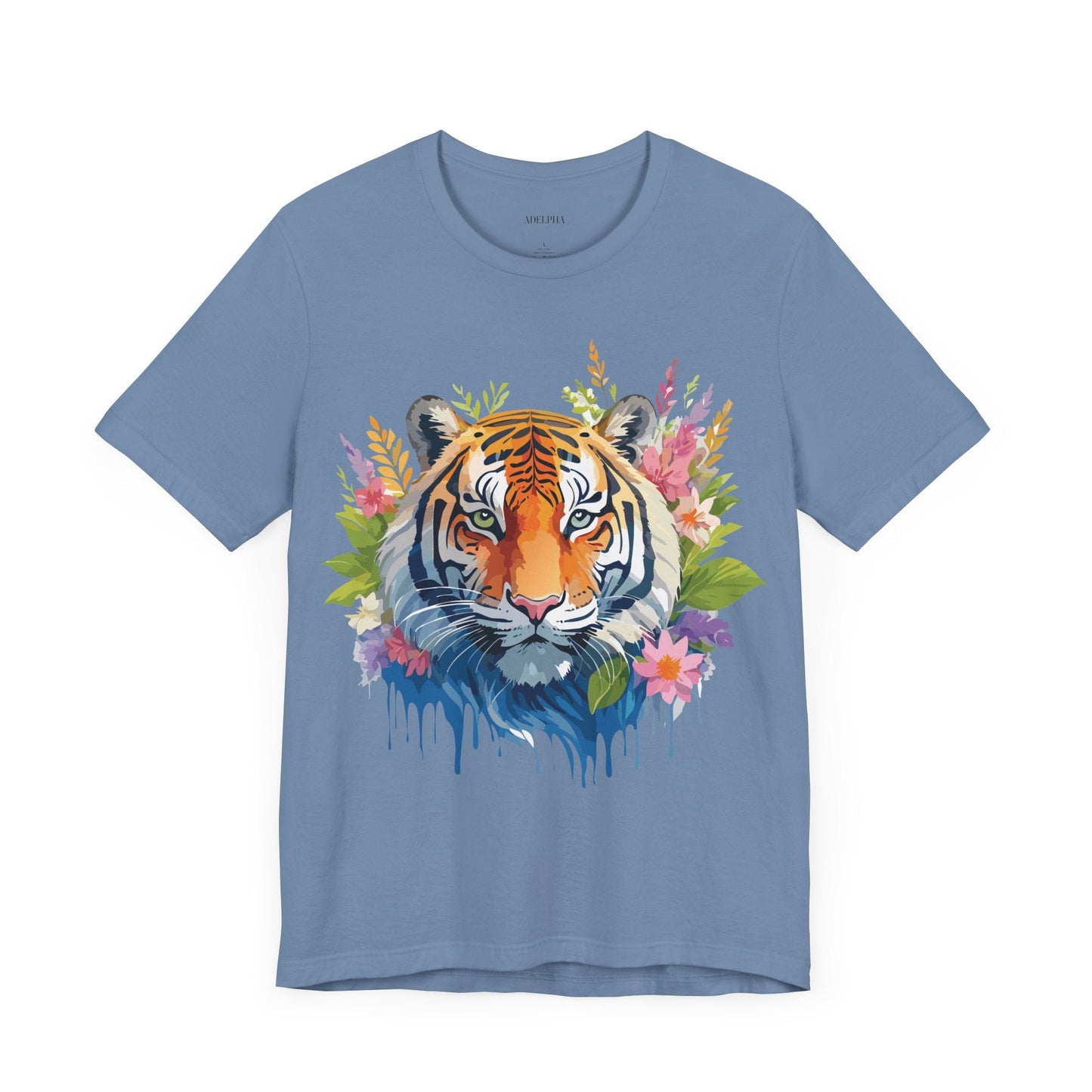 Tiger Graphic Tee Unisex Vintage Style Shirt With Original Adelpha Artwork Premium Quality