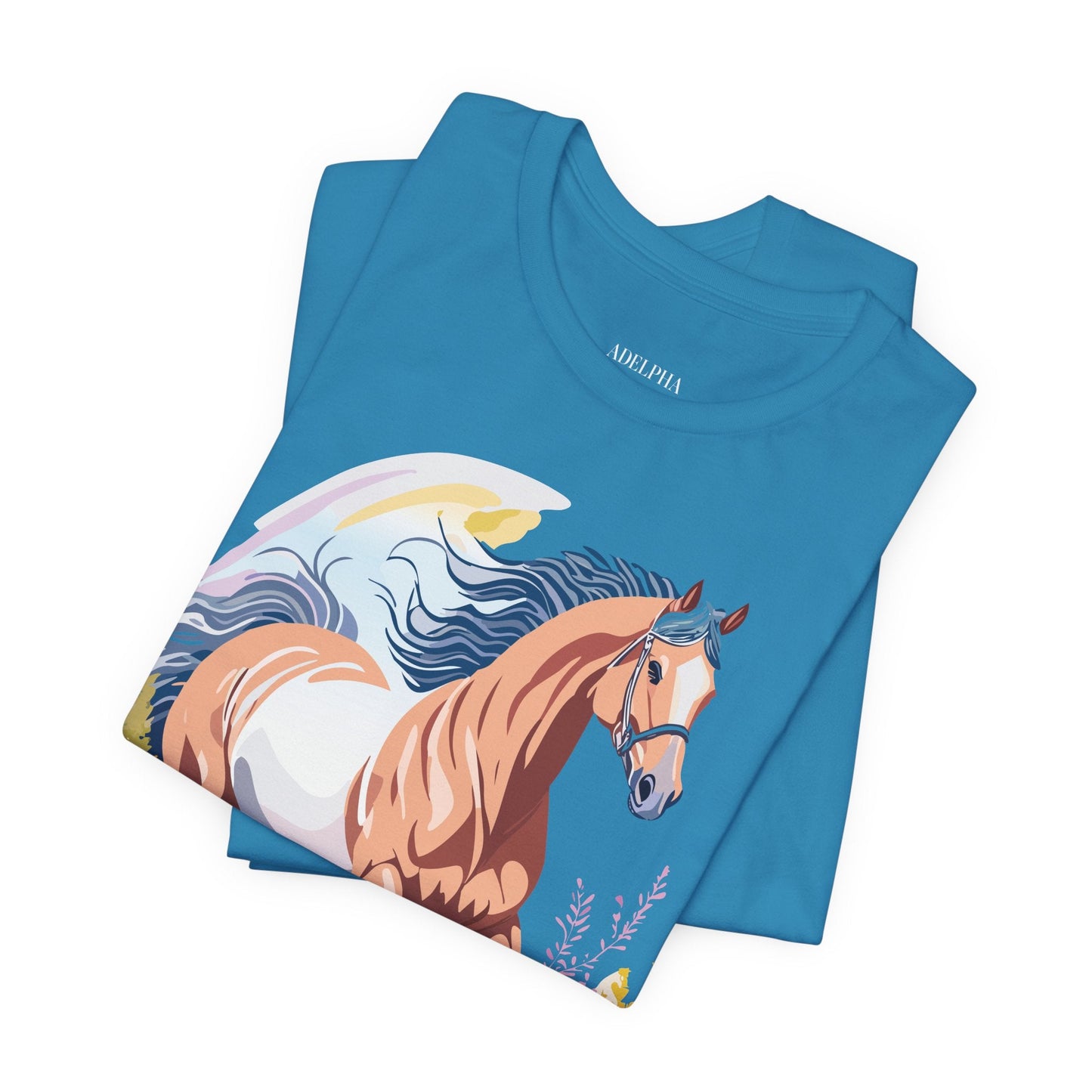 Horse Graphic Unisex 100 Cotton Vintage Animal Art T-Shirt 4