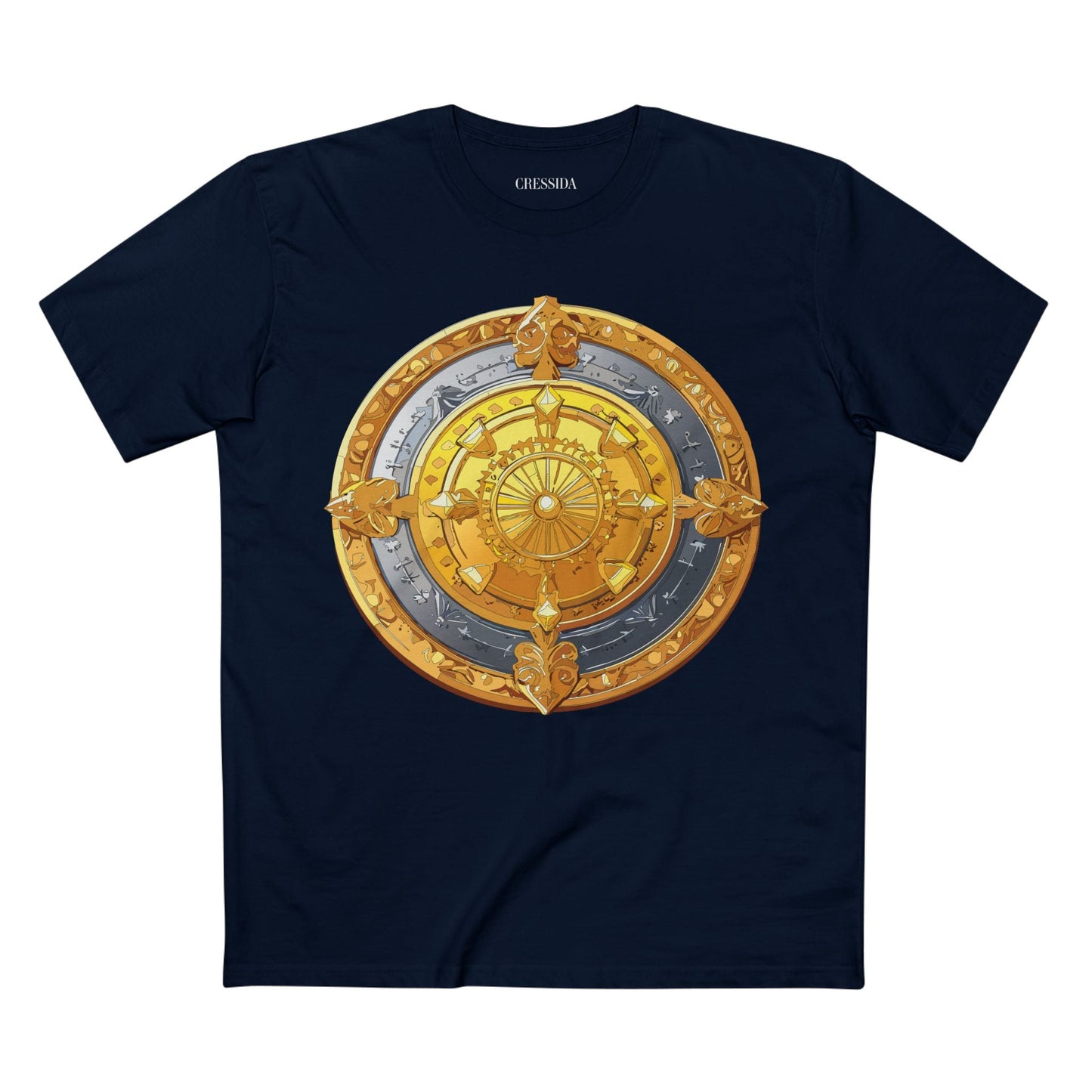 Antique Gold Coin Graphic Design T-Shirt Unisex 100 Cotton With Golden Print Artwork Tee 5