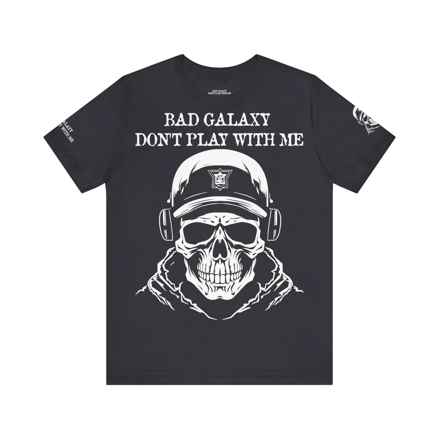 Bad Galaxy Skull T Shirt Made To Order 100 Percent Cotton Eco Friendly Inks USA Designed