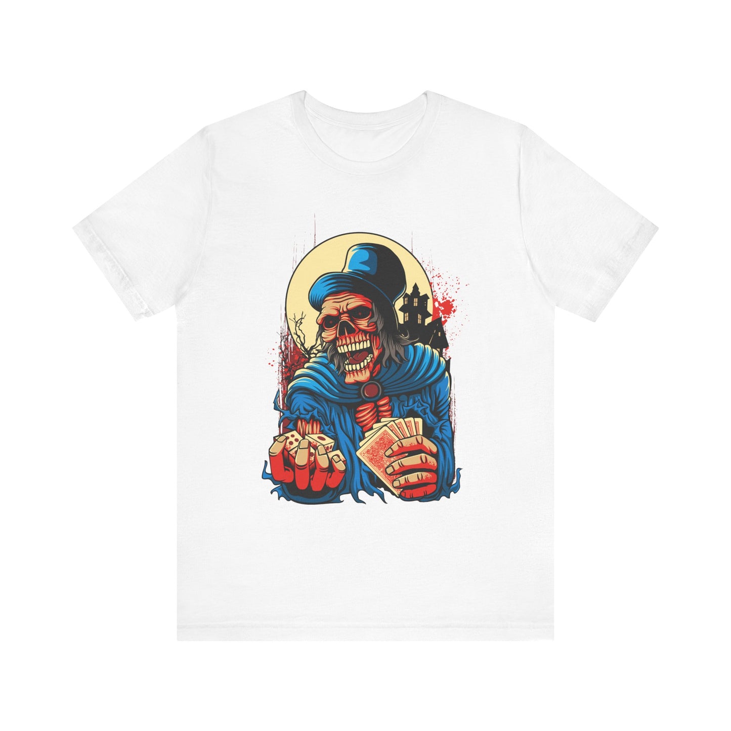 Skull Graphic Design Tee, Skull Shirt, Vintage Tees, Art Design T-Shirt, Graphic Tee, Art Shirts - 1
