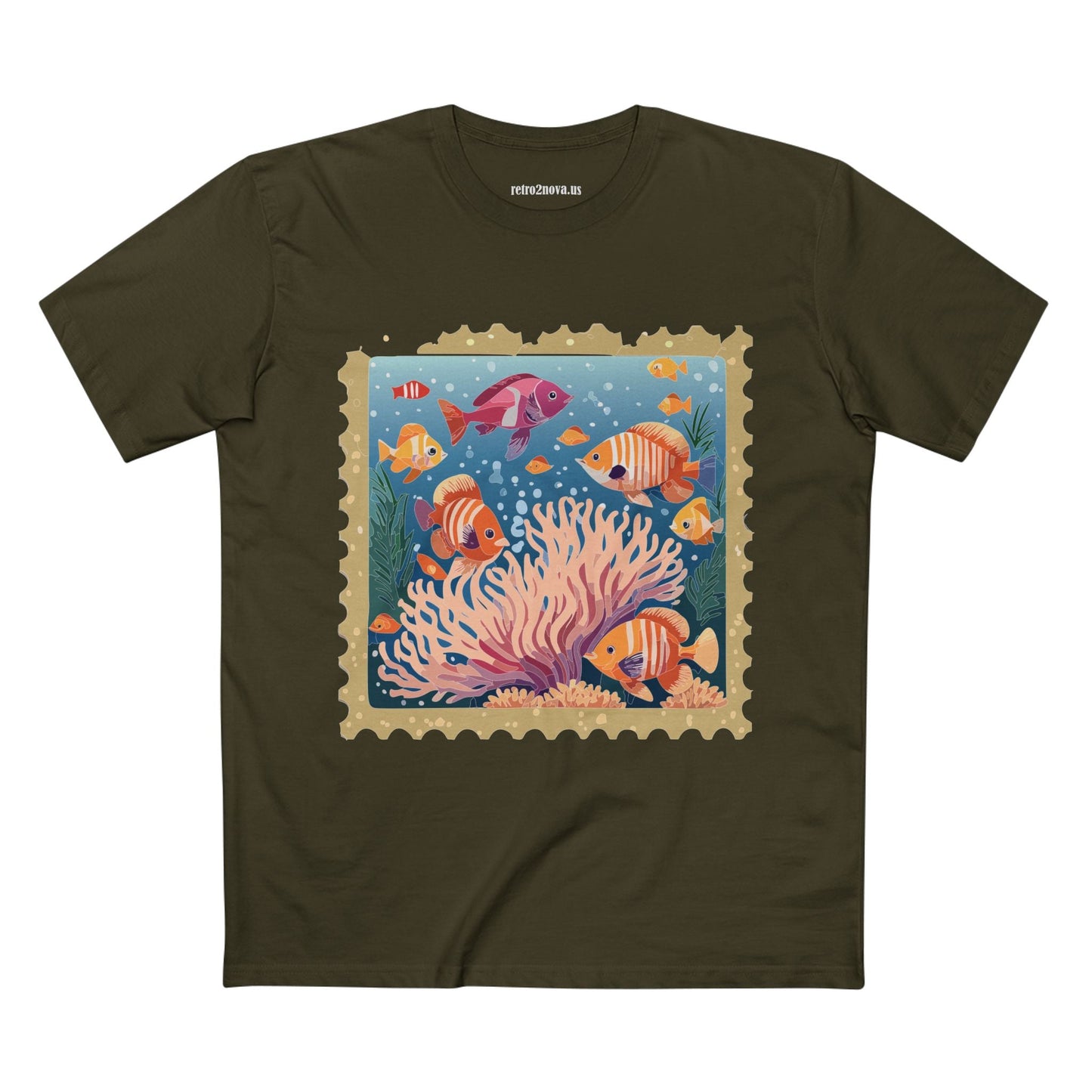 Postage Stamp Shirt Unisex Tee Art Design Premium Cotton Staple Shirt PS19 Limited Edition