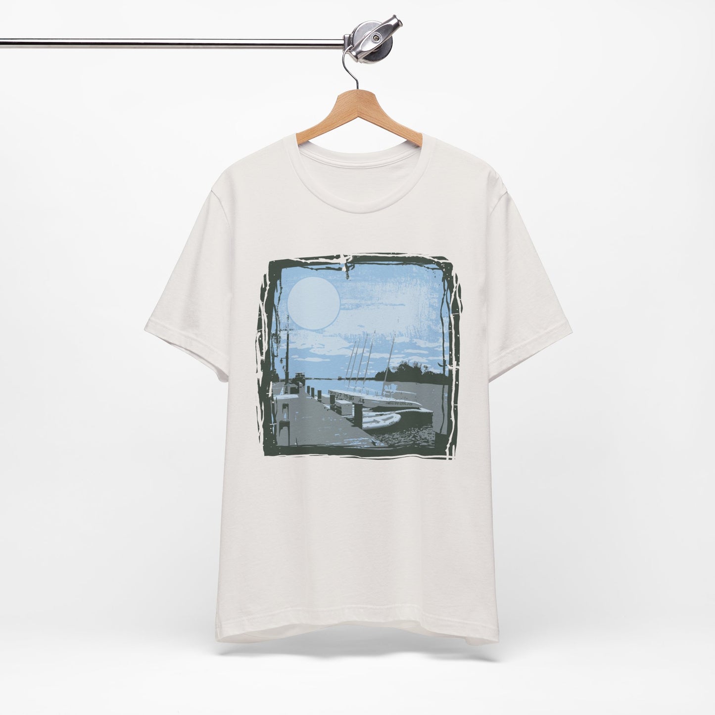 Yacht Club Retro Poster Graphic Design Tee, Yacht Club Shirt, Vintage Tees, Art Design T-Shirt, Graphic Tee, Retro Art Shirts