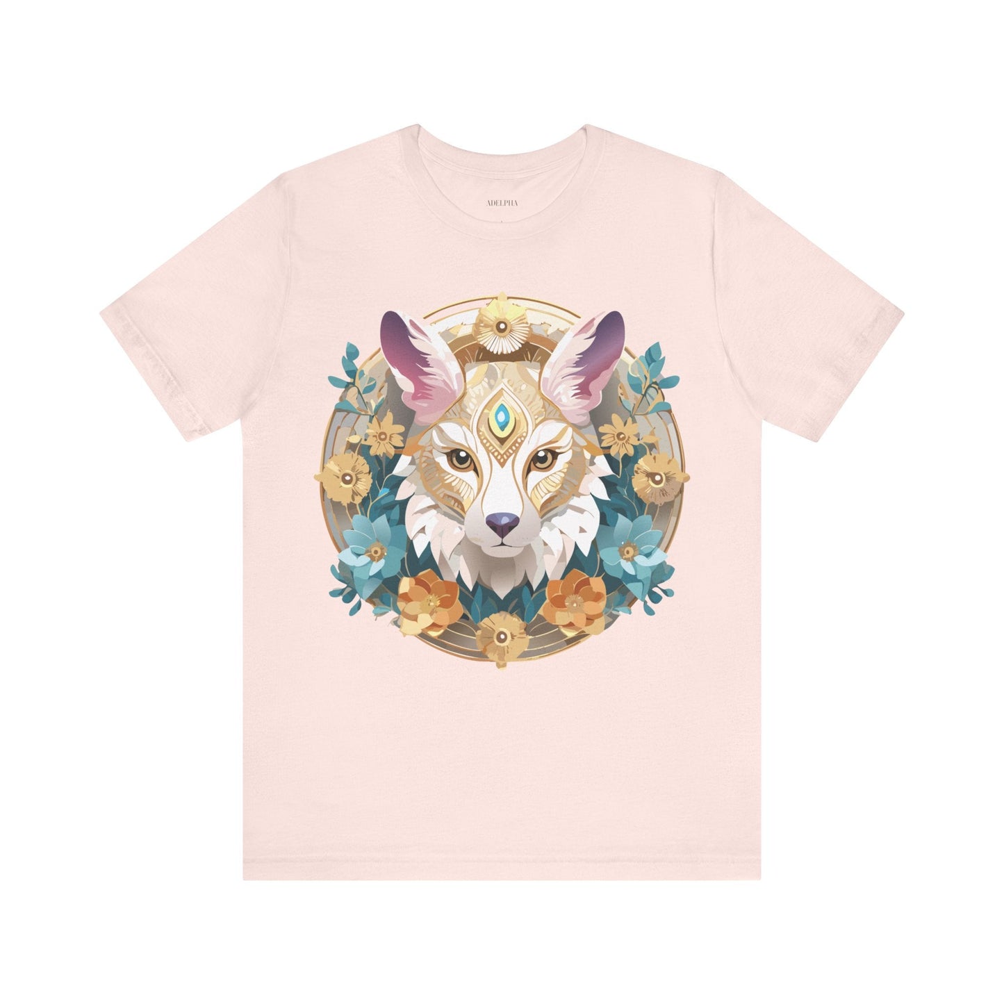 Medallion Graphic Unisex 100 Cotton Vintage Animal Medal Artwork Tee 84