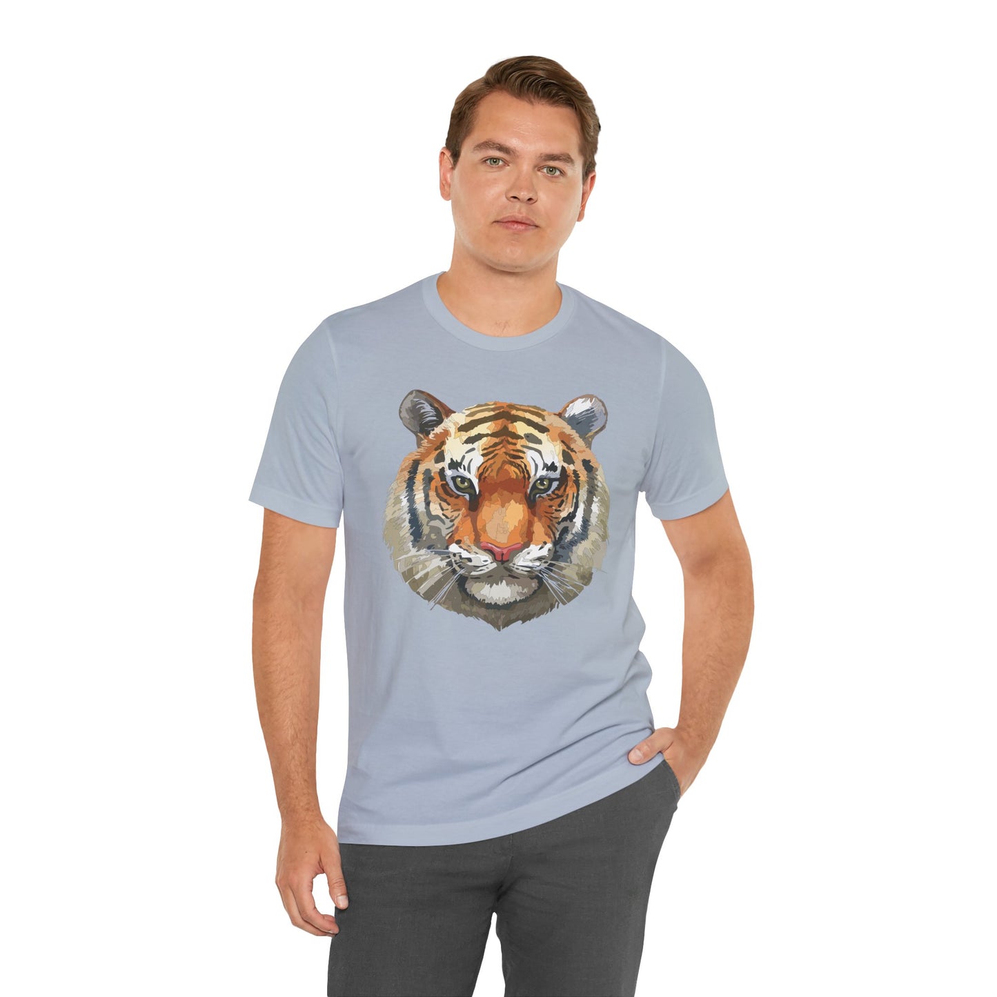 Unisex Tiger Tee, Animal Shirt, Tee Shirt with Tiger, Safari T-Shirt, Animal Tees, Big Cat Shirt, Safari T-Shirt 4