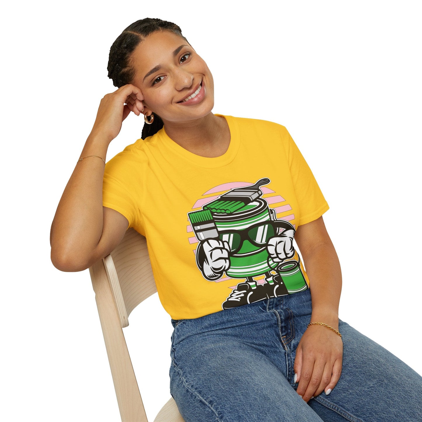 Cartoon T Shirt Animation Tee Funny Graphic Shirt For Unisex Gildan Softstyle 64000 Art Design
