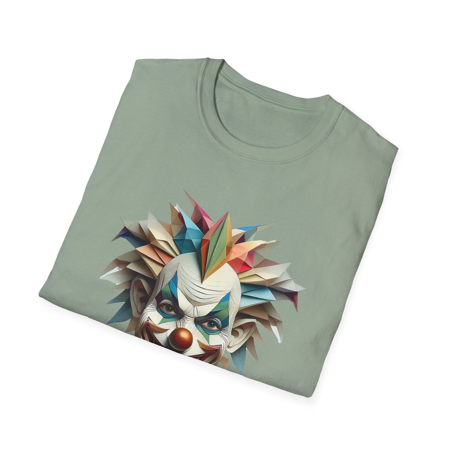 Clown Shirt Unisex Funny Circus Tee Gildan Softstyle 64000 Short Sleeve Cotton Tee
