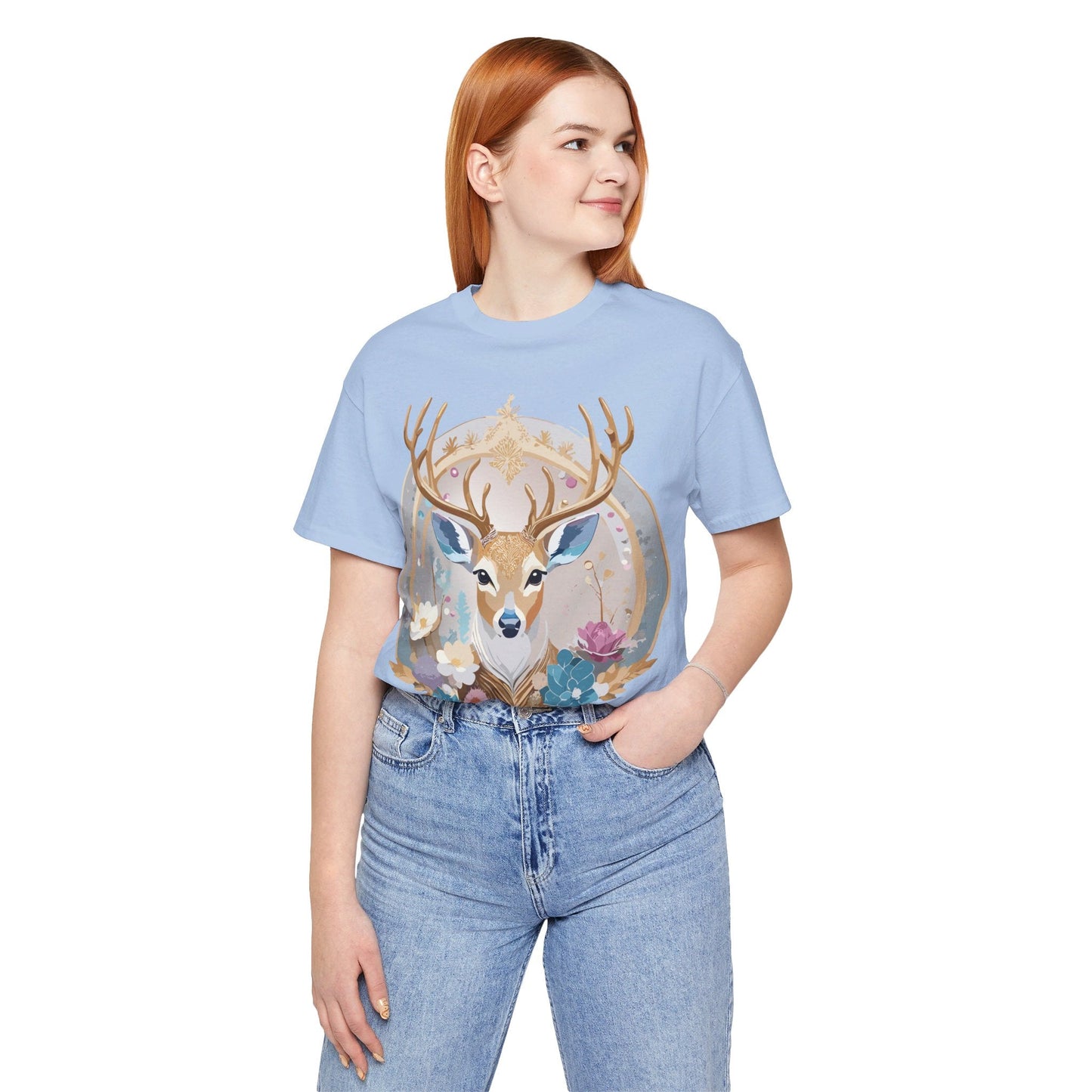 Medallion Graphic Unisex 100 Cotton Vintage Animal Medal Artwork Tee 72
