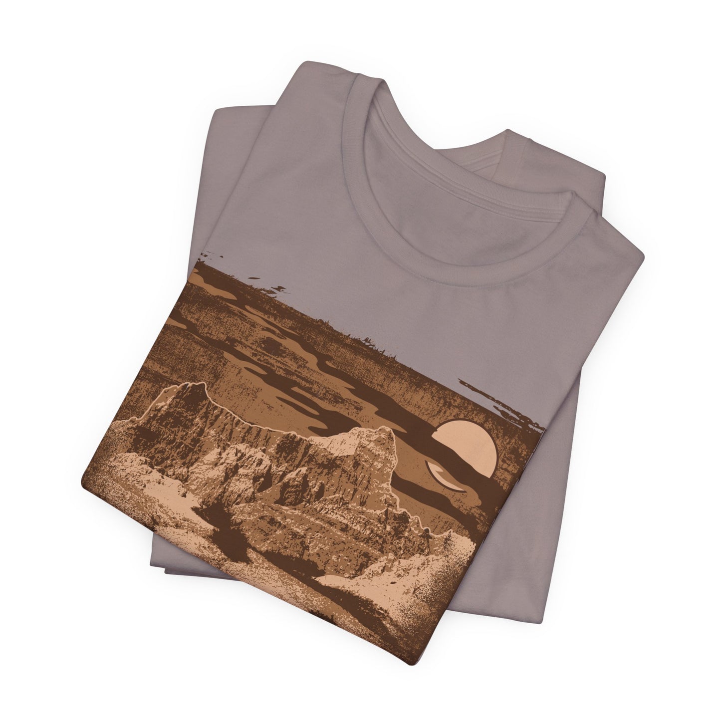 Badlands Retro Poster Graphic Design Tee, Badlands Shirt, Vintage Tees, Art Design T-Shirt, Graphic Tee, Retro Art Shirts