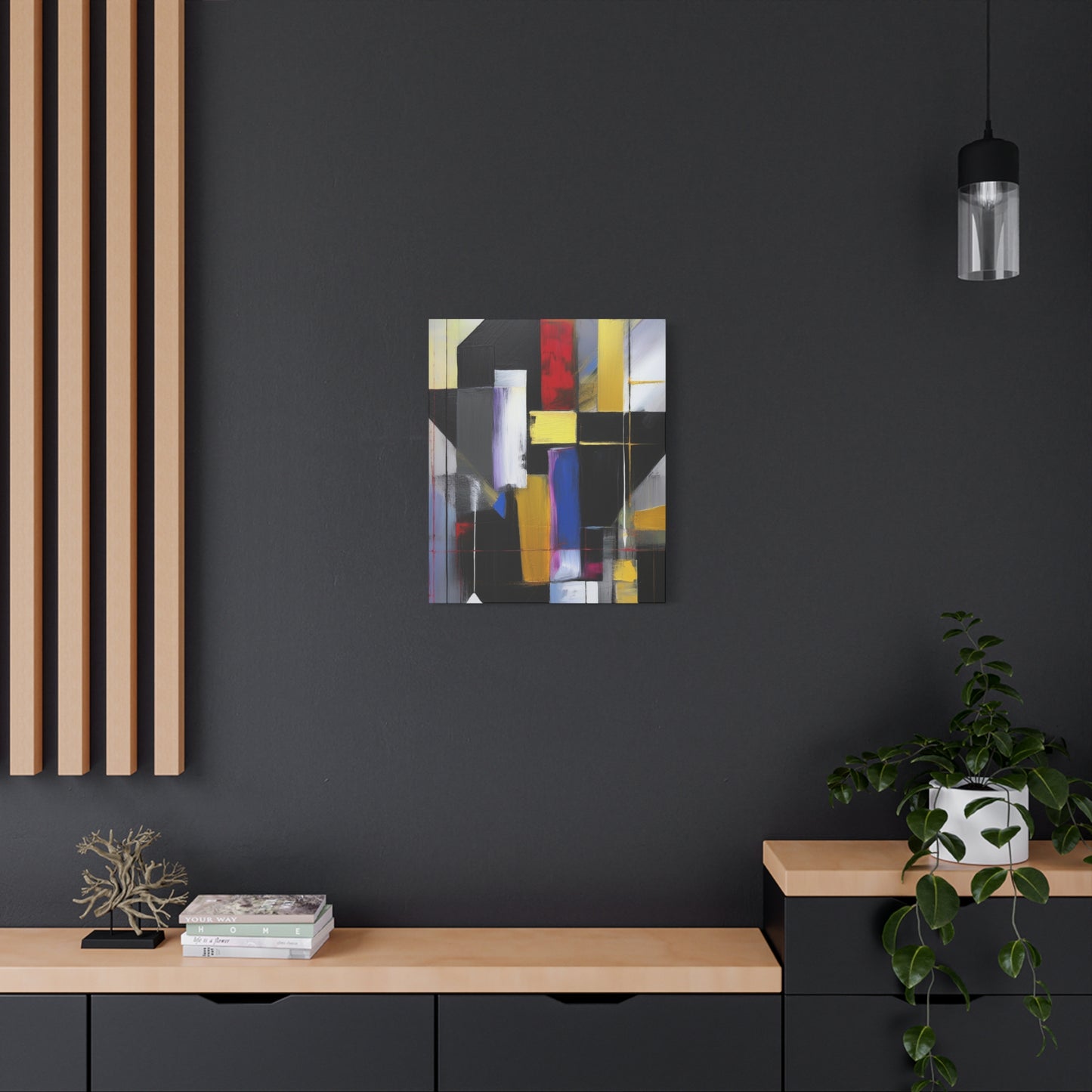 Abstract Geometric Painting Print Canvas 20x24,20x30,24x30 24x32,24x36,30x40 32x48,36x48,40x60 Pine-Wood Inner Frame ABS-36