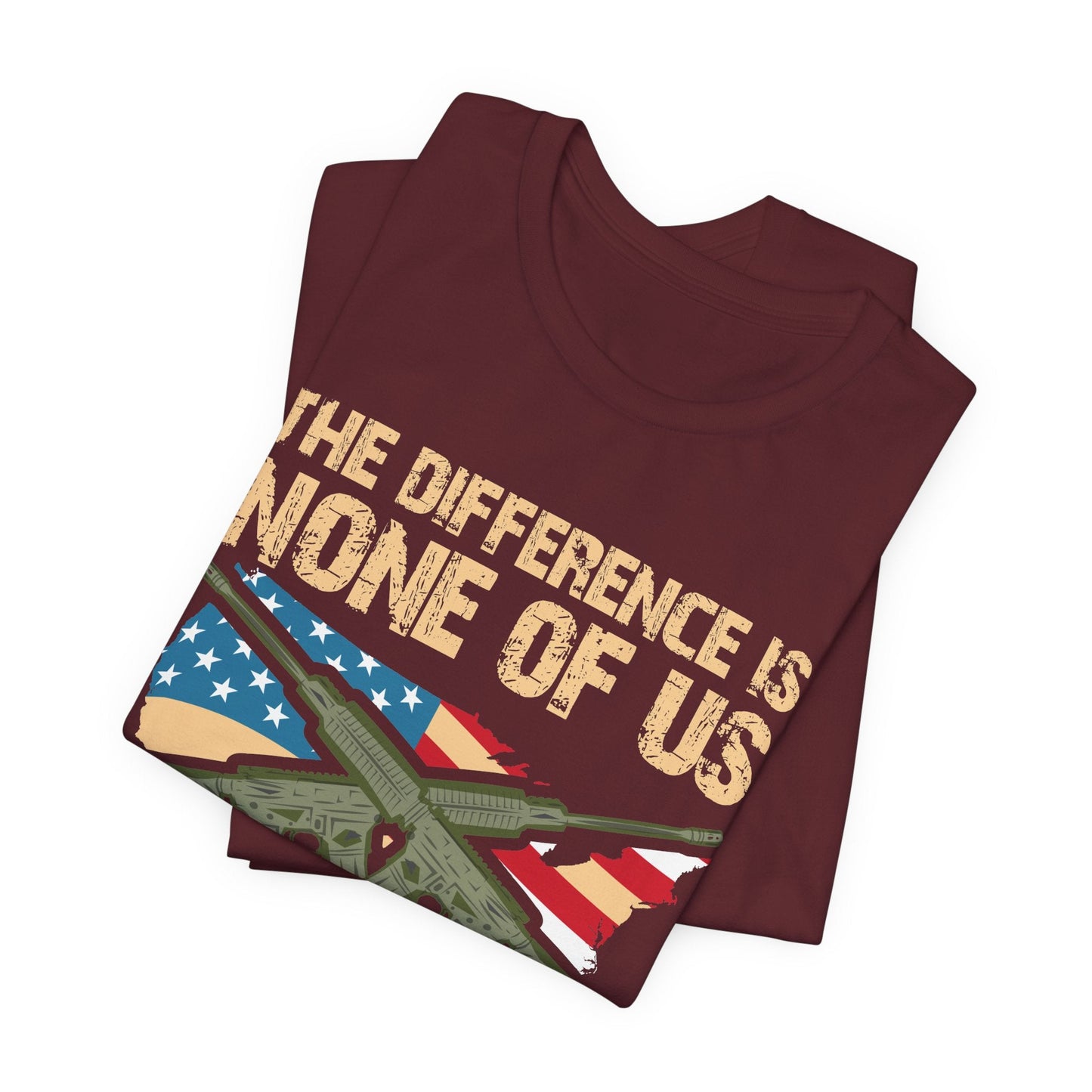 Army Veteran Patriotic Graphic Design Unisex Cotton T-Shirt v18