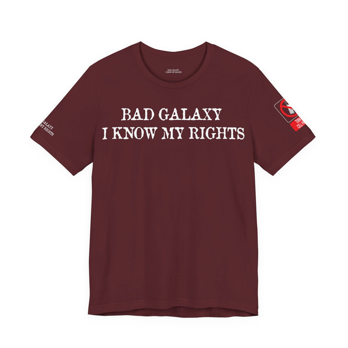 Art Red Stamp Graphic Unisex Cotton Bella+Canvas Tee with Art Design b99