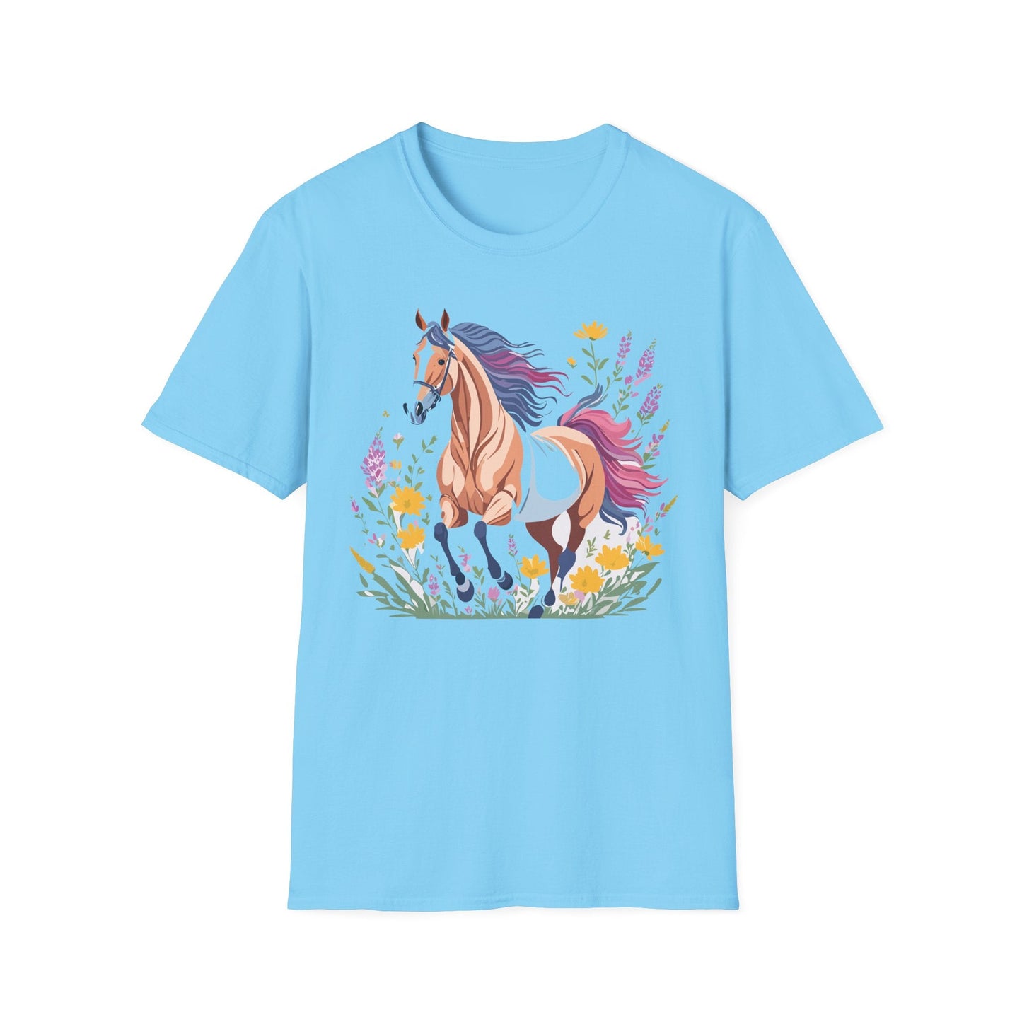 Horse Shirt Unisex Softstyle 64000 Cotton Tee Gildan 100 Percent Ring Spun
